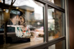Olympia Coffee Shop Engagement Photos