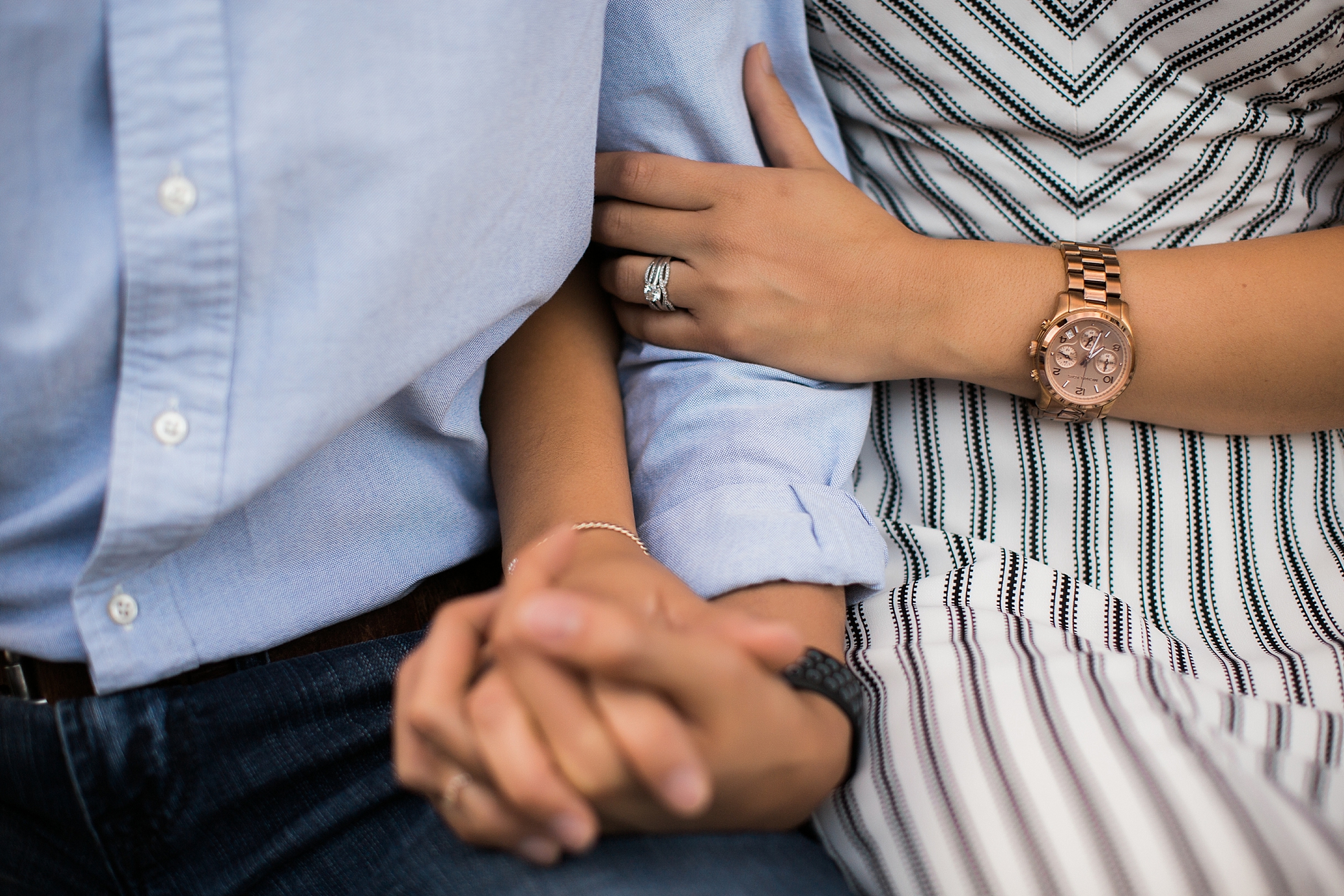 Couple holding hands at photoshoot | Megan Montalvo Photography 