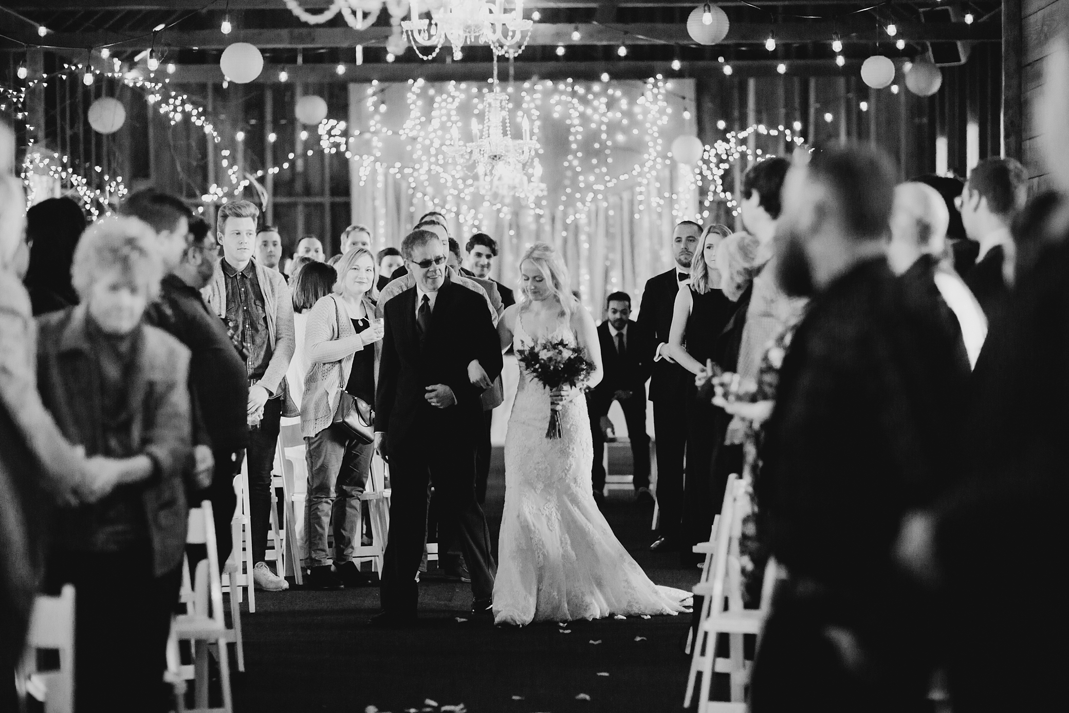 Bride and father walking down the aisle | Megan Montalvo Photography 