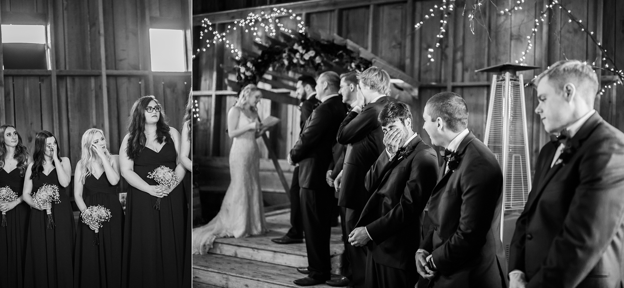 Wedding party during wedding ceremony | Megan Montalvo Photography 