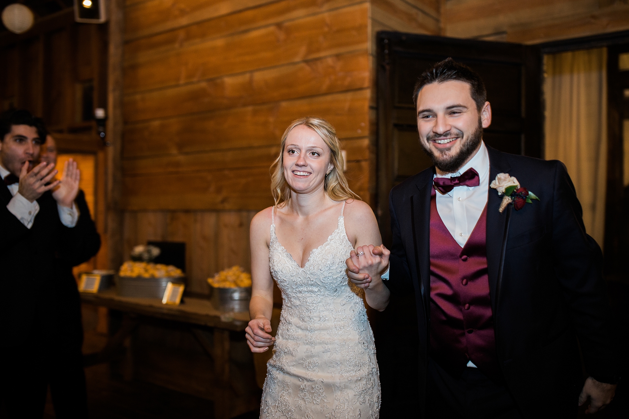 Bride and Groom Reception Entrance | Megan Montalvo Photography 