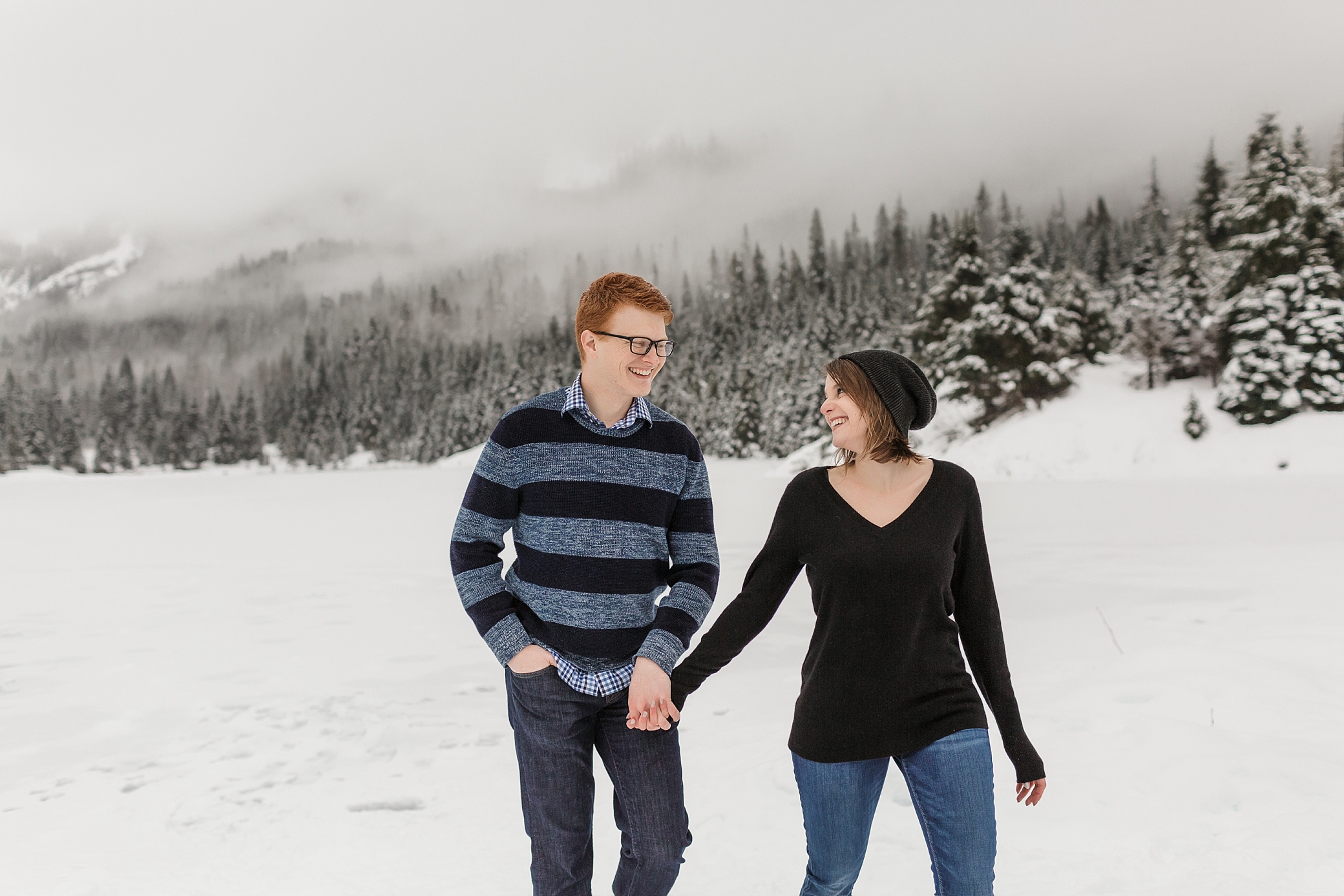 Mountain Winter engagement session | Megan Montalvo Photography