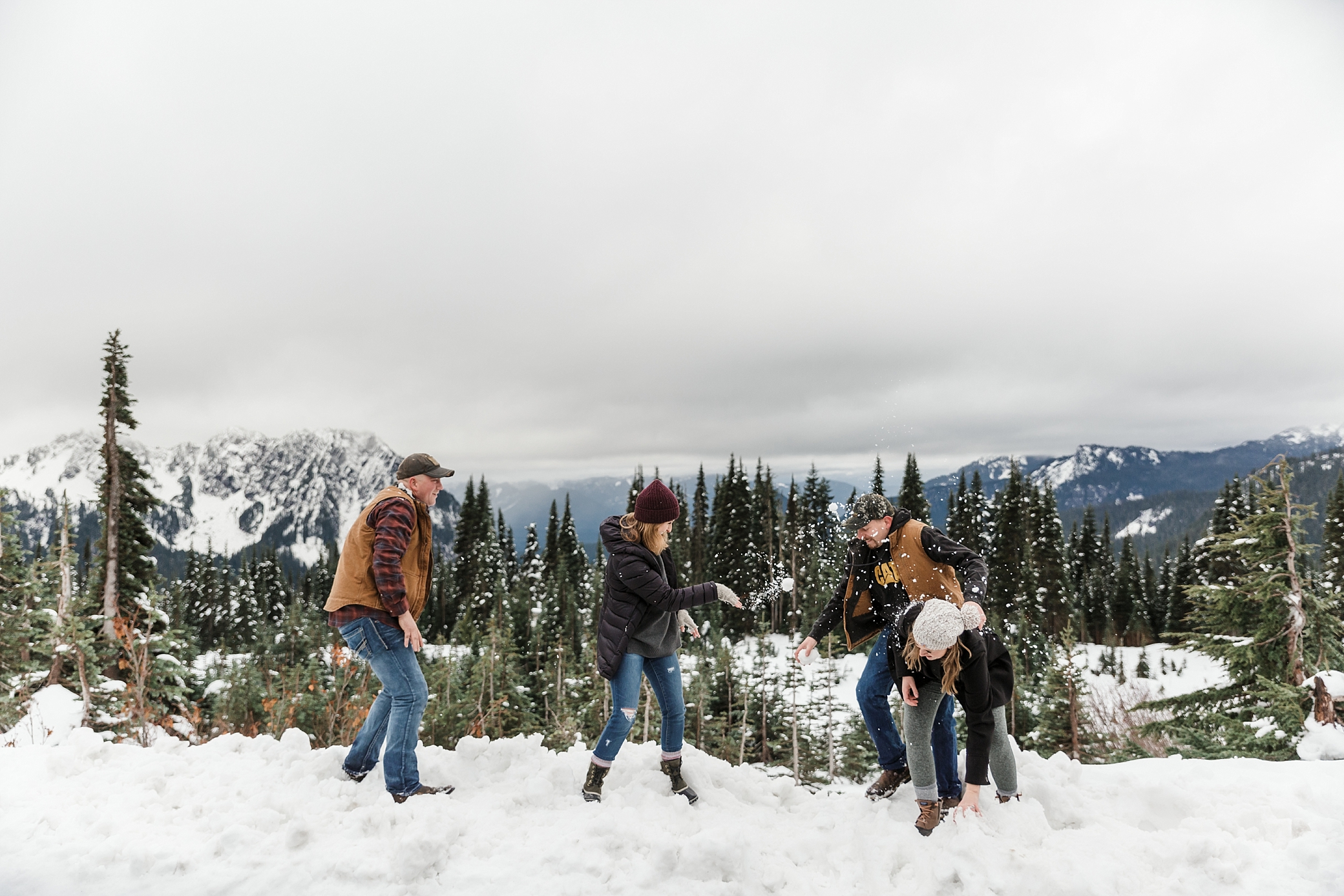 Playing in the Snow at Mt Rainier | Megan Montalvo Photography 