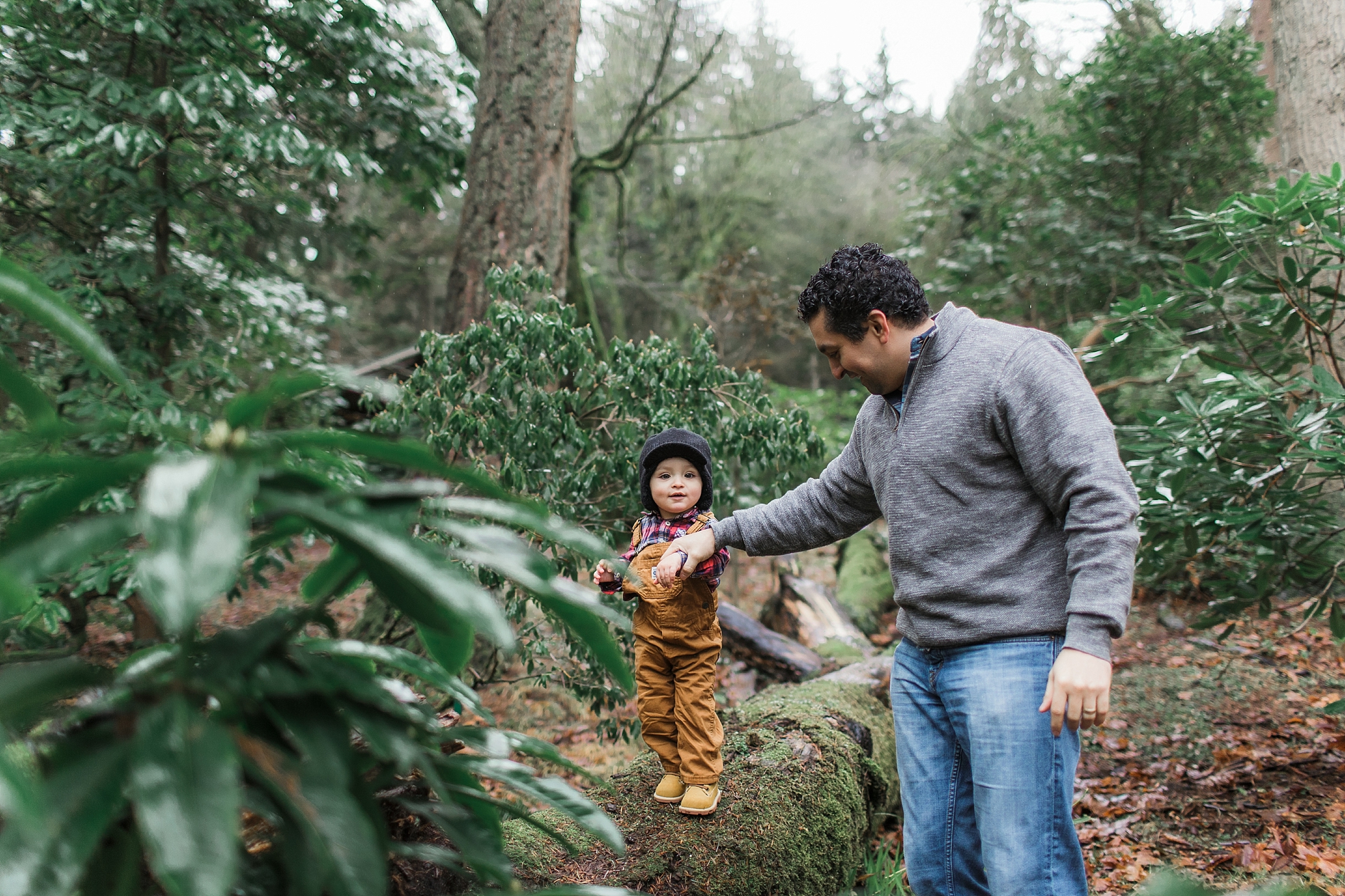 Father and son during photoshoot | Megan Montalvo Photography 