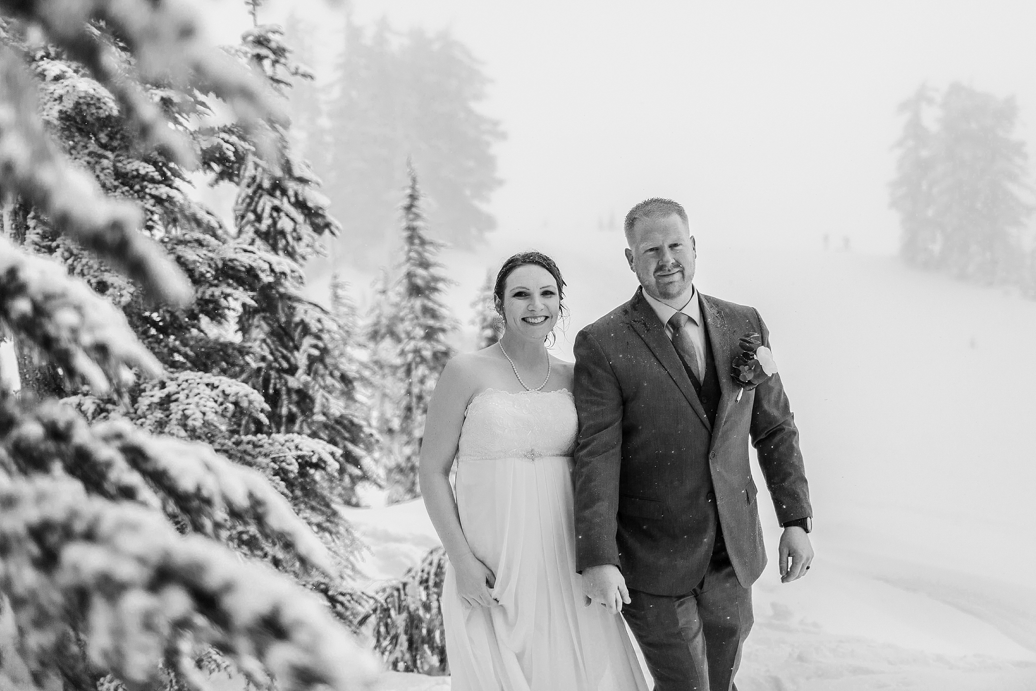 Mount Baker Bride and Groom Portraits | Megan Montalvo Photography