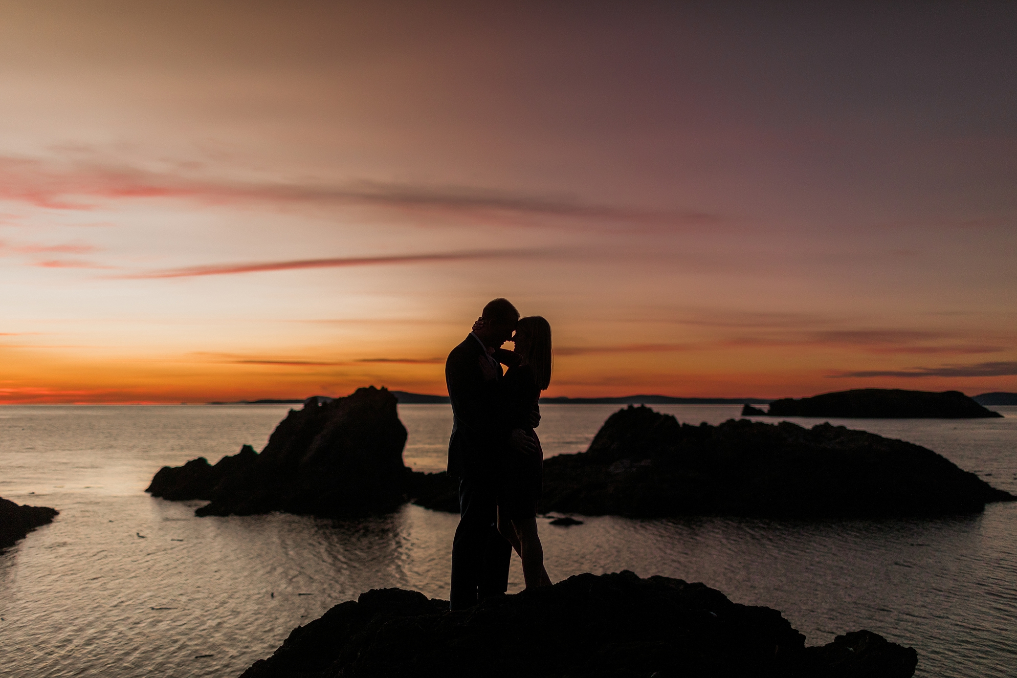 Rosario Beach Washington Sunset Engagement Session | Megan Montalvo Photography