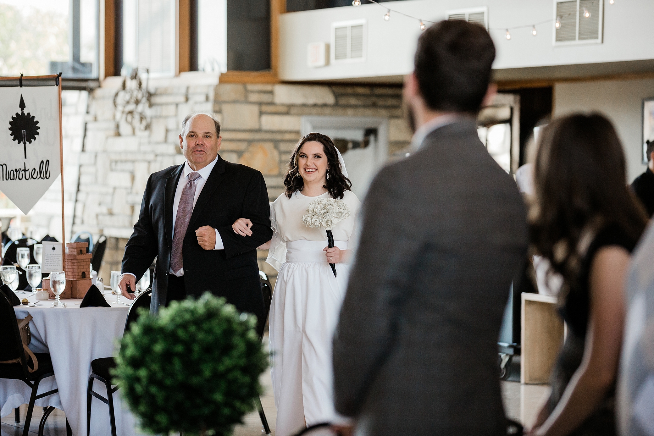 Father walking daughter down the aisle at South Florida Wedding | Megan Montalvo Photography