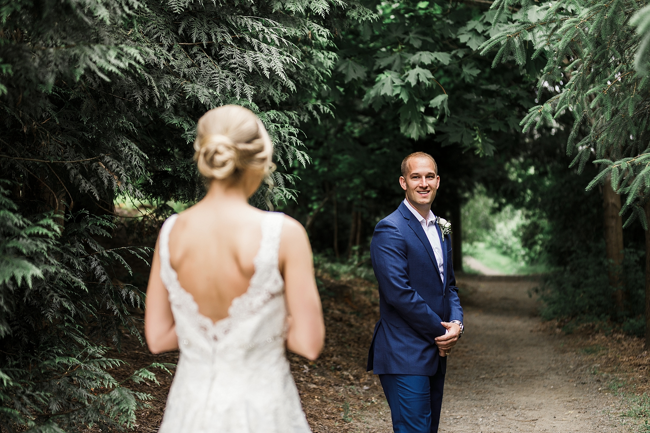 Bride and Groom First Look | Megan Montalvo Photography