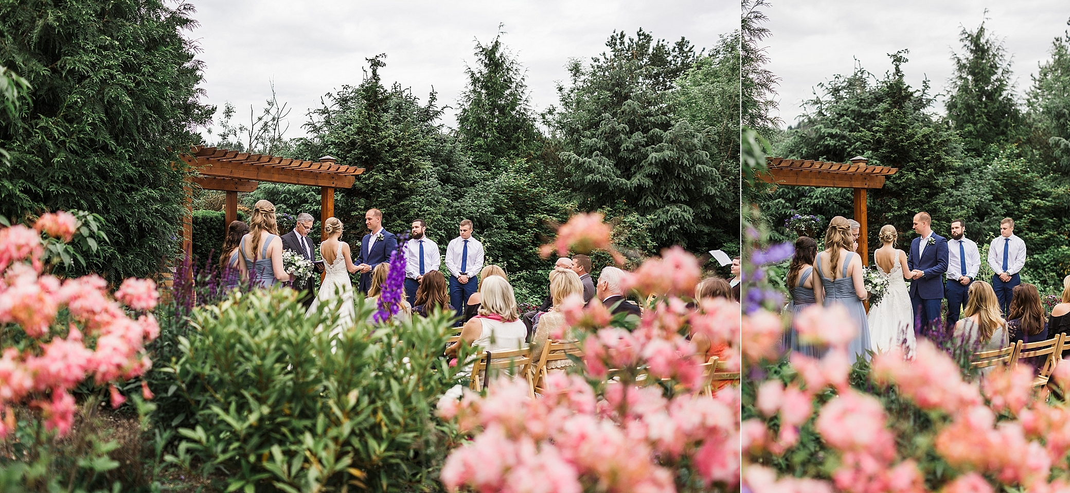 Intimate Wedding Ceremony at Willows Lodge in Woodinville, WA with Megan Montalvo Photography 