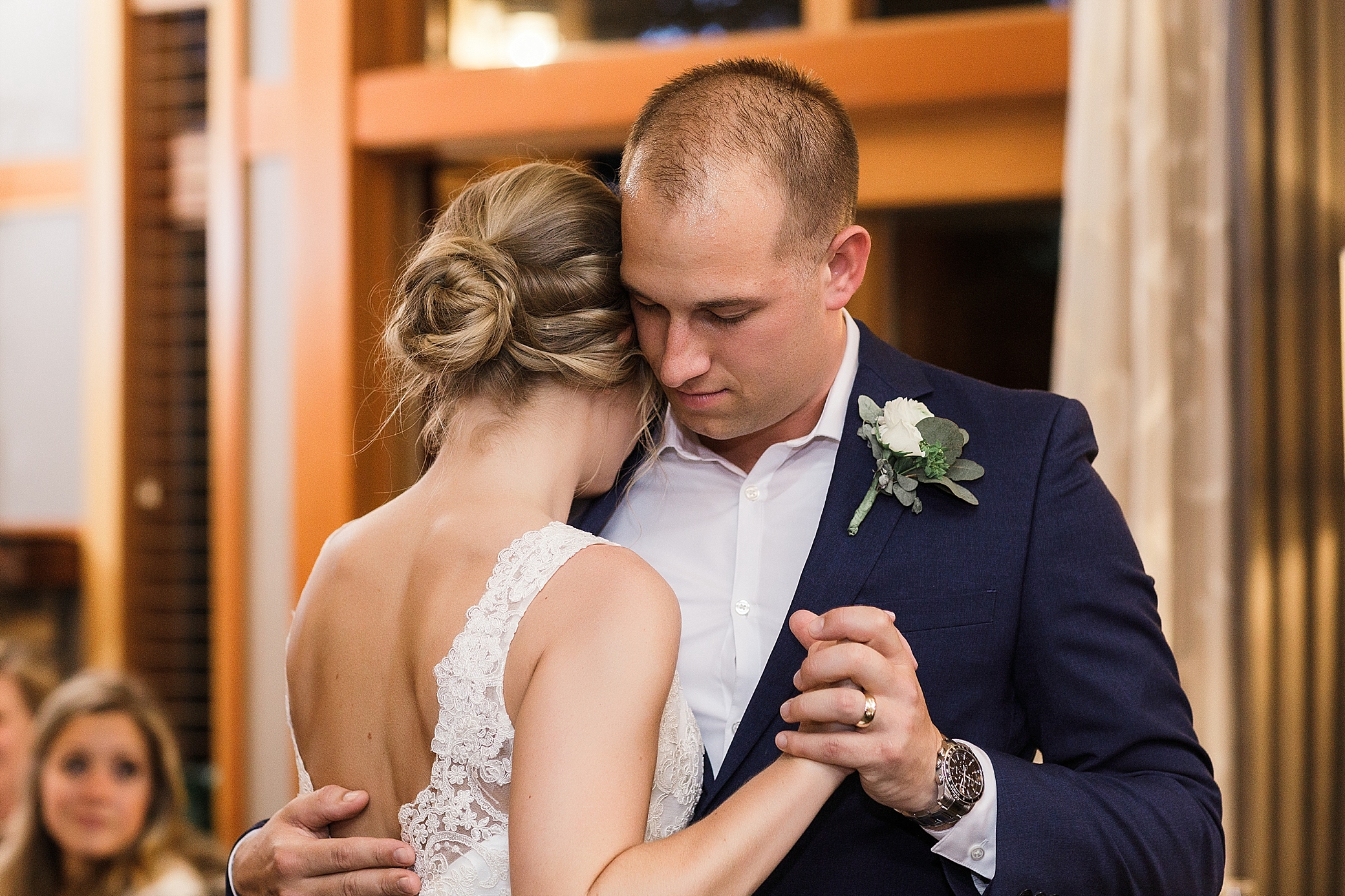 Emotional first dance at Intimate Woodinville Wedding | Megan Montalvo Photography