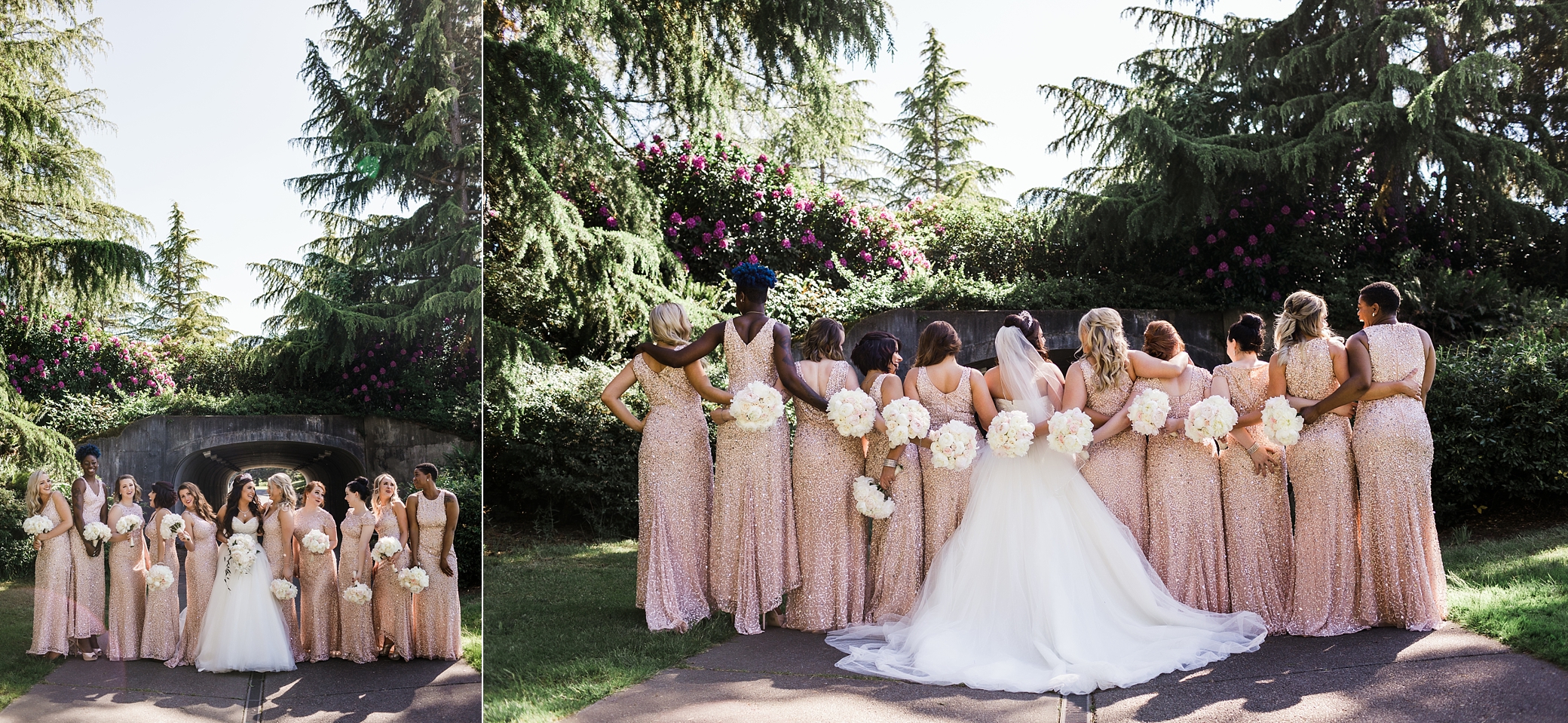 Bride and bridesmaids formal photos | Megan Montalvo Photography
