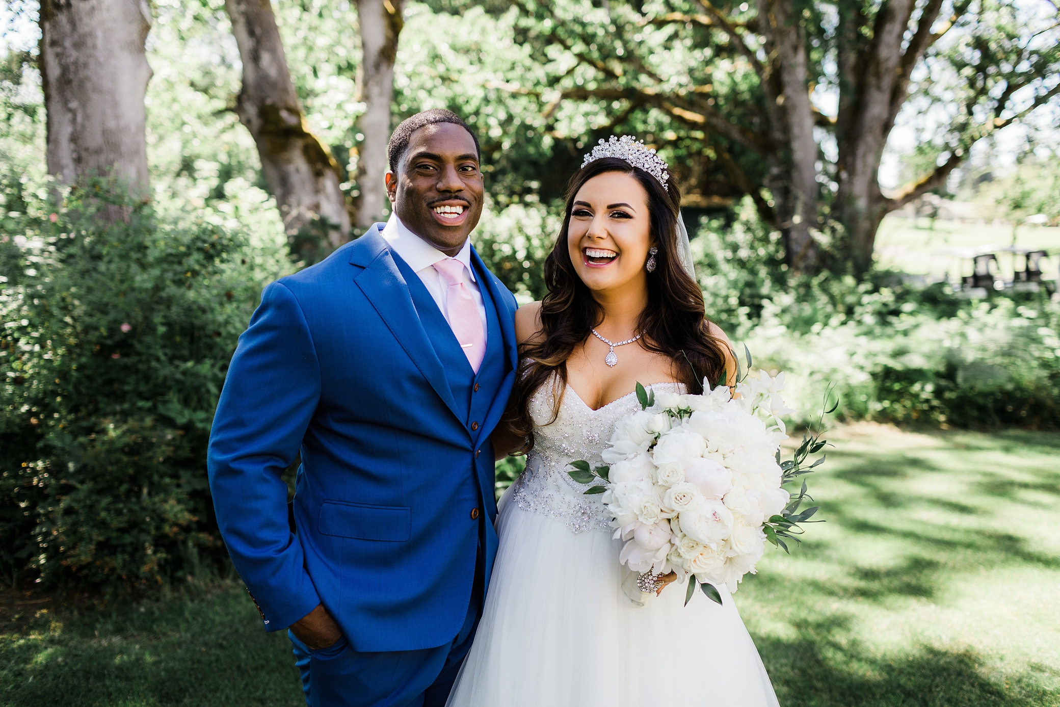 Bride and groom on their wedding day | Megan Montalvo Photography