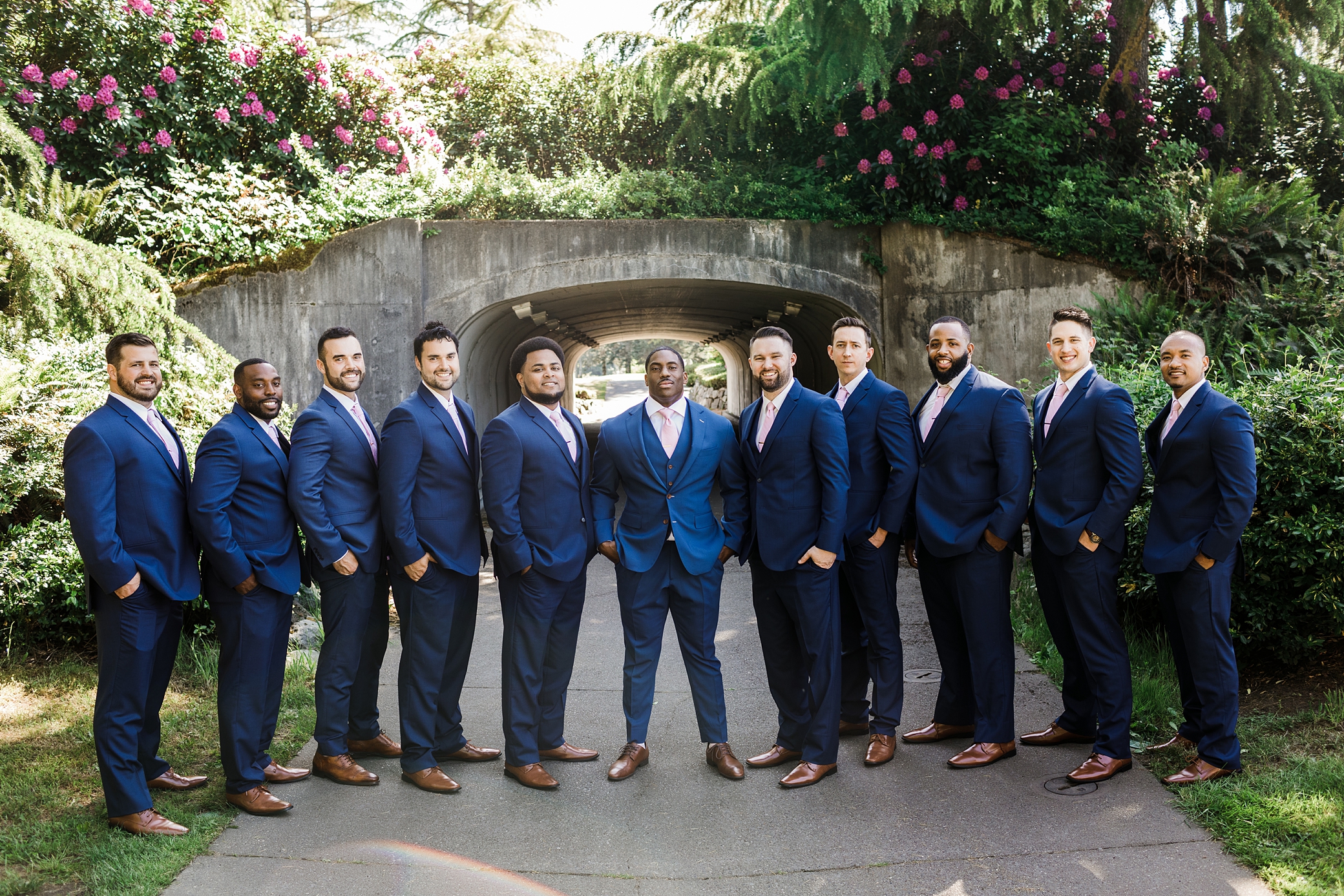 Groom and his groomsman at Olympia Wedding Venue, Indian Summer Golf & Country Club | Megan Montalvo Photography