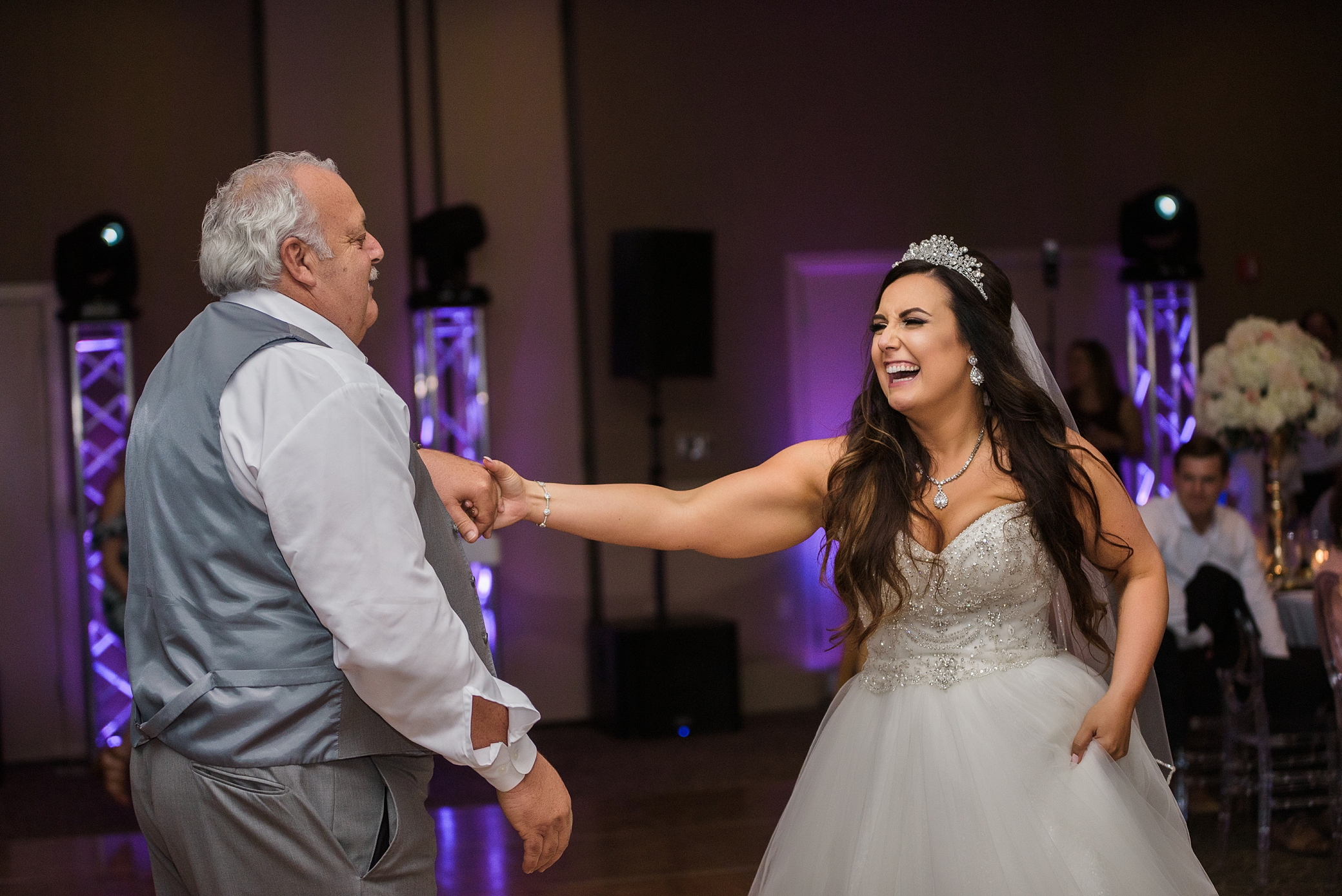 Father/daughter first dance at wedding in Olympia | Megan Montalvo Photography