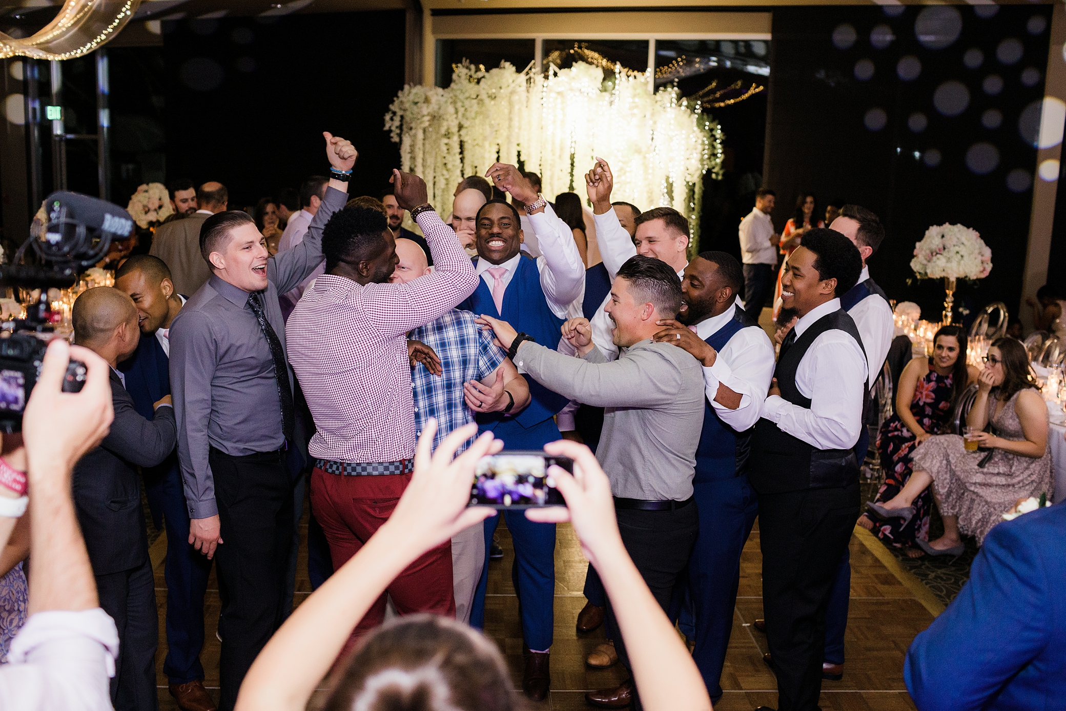 Dance party at wedding reception | Megan Montalvo Photography