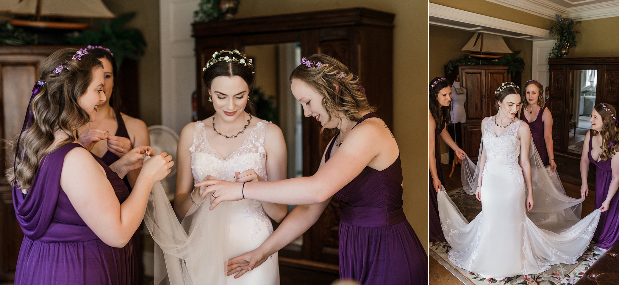 Wedding gown inspiration for castle wedding | Thornewood Castle Wedding | Megan Montalvo Photography