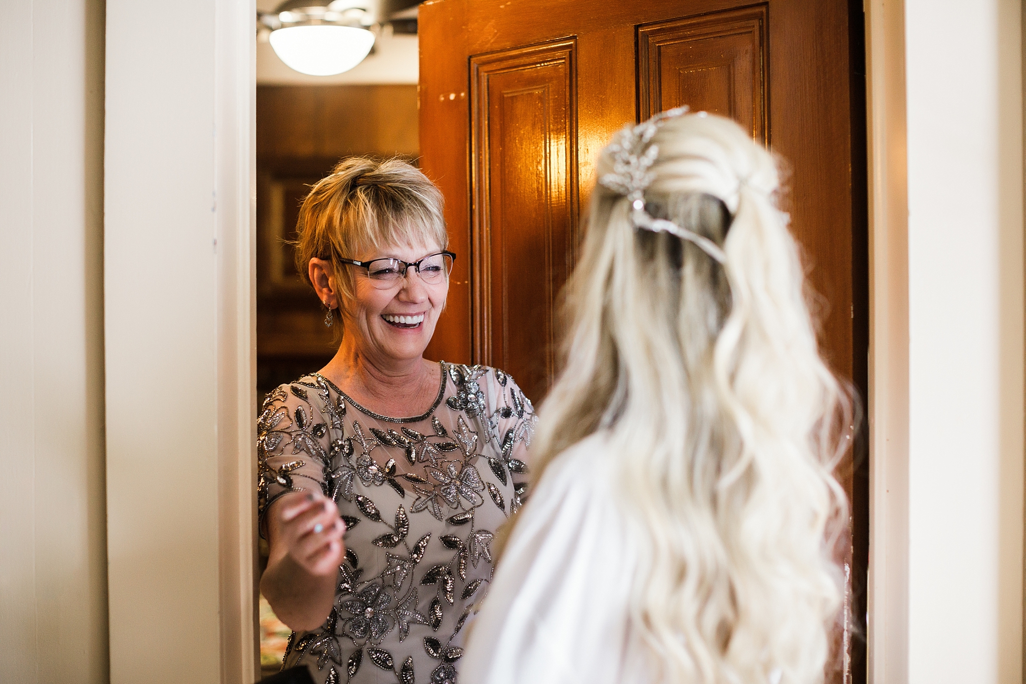 Bride and Mother In Law before Lake Tahoe Wedding at Twenty Mile House | Megan Montalvo Photography
