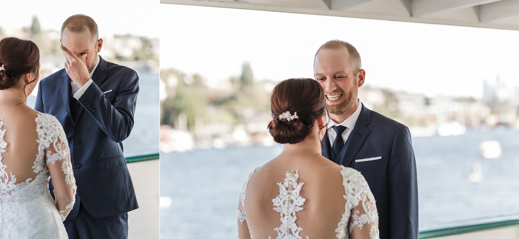 First Look at Seattle's Waterfront Wedding Venue, MV Skansonia. Photographed by Seattle Wedding Photographer, Megan Montalvo Photography. 