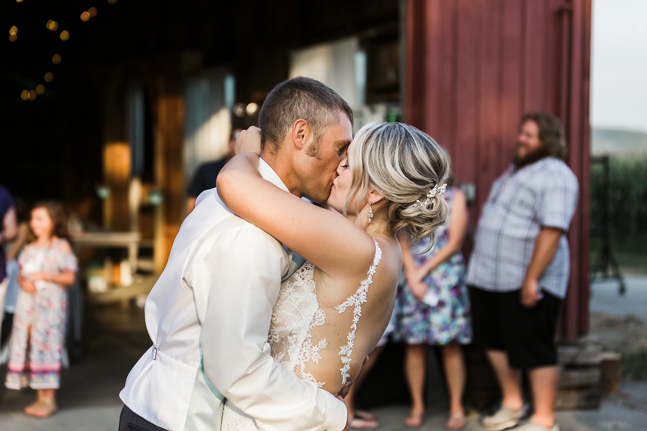 Bride and groom first dance at Maplehurst Farm Wedding Venue in Mount Vernon, WA | Megan Montalvo Photography 