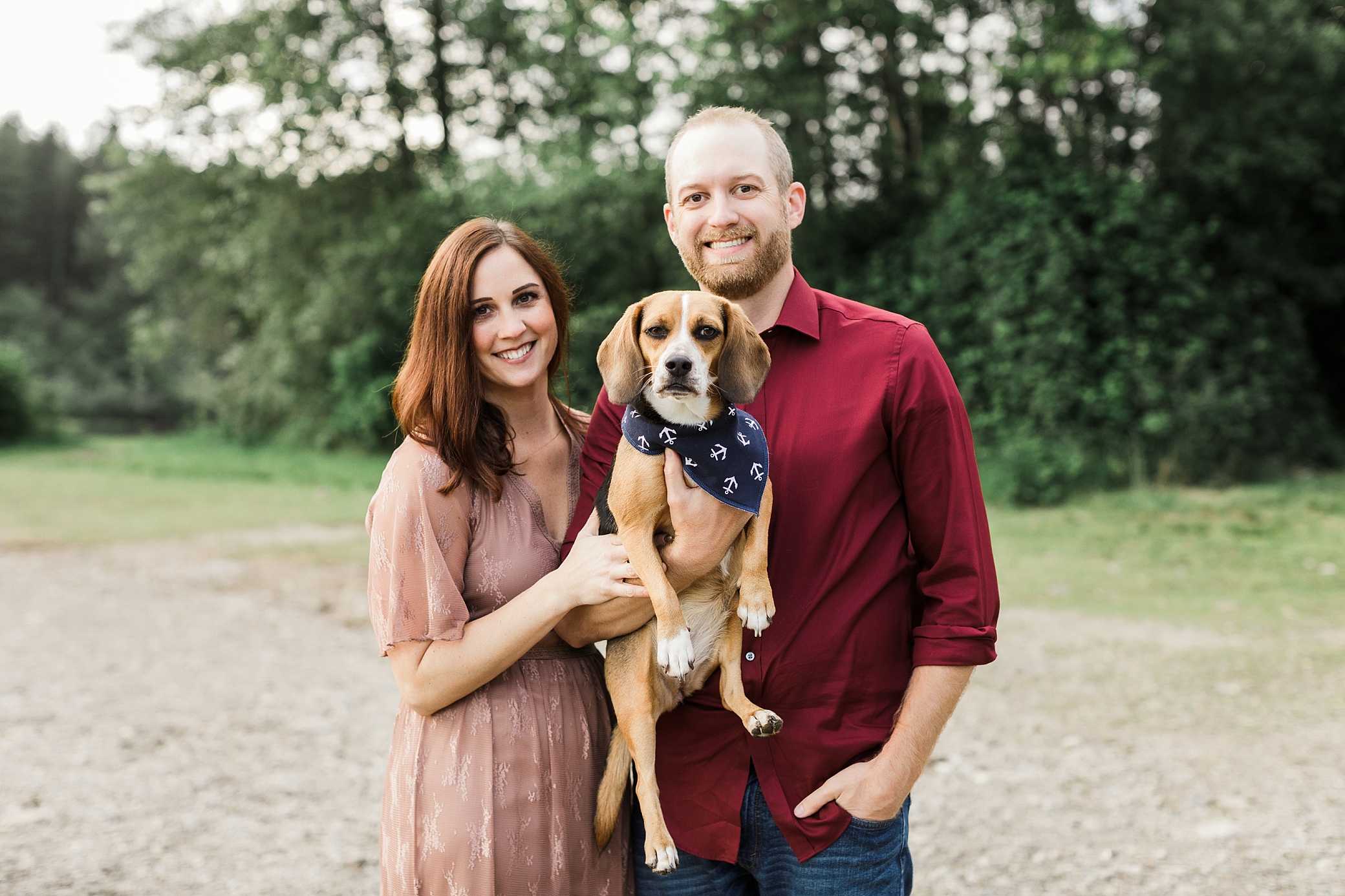Seattle engagement session with dogs at Rattlesnake Lake | Megan Montalvo Photography