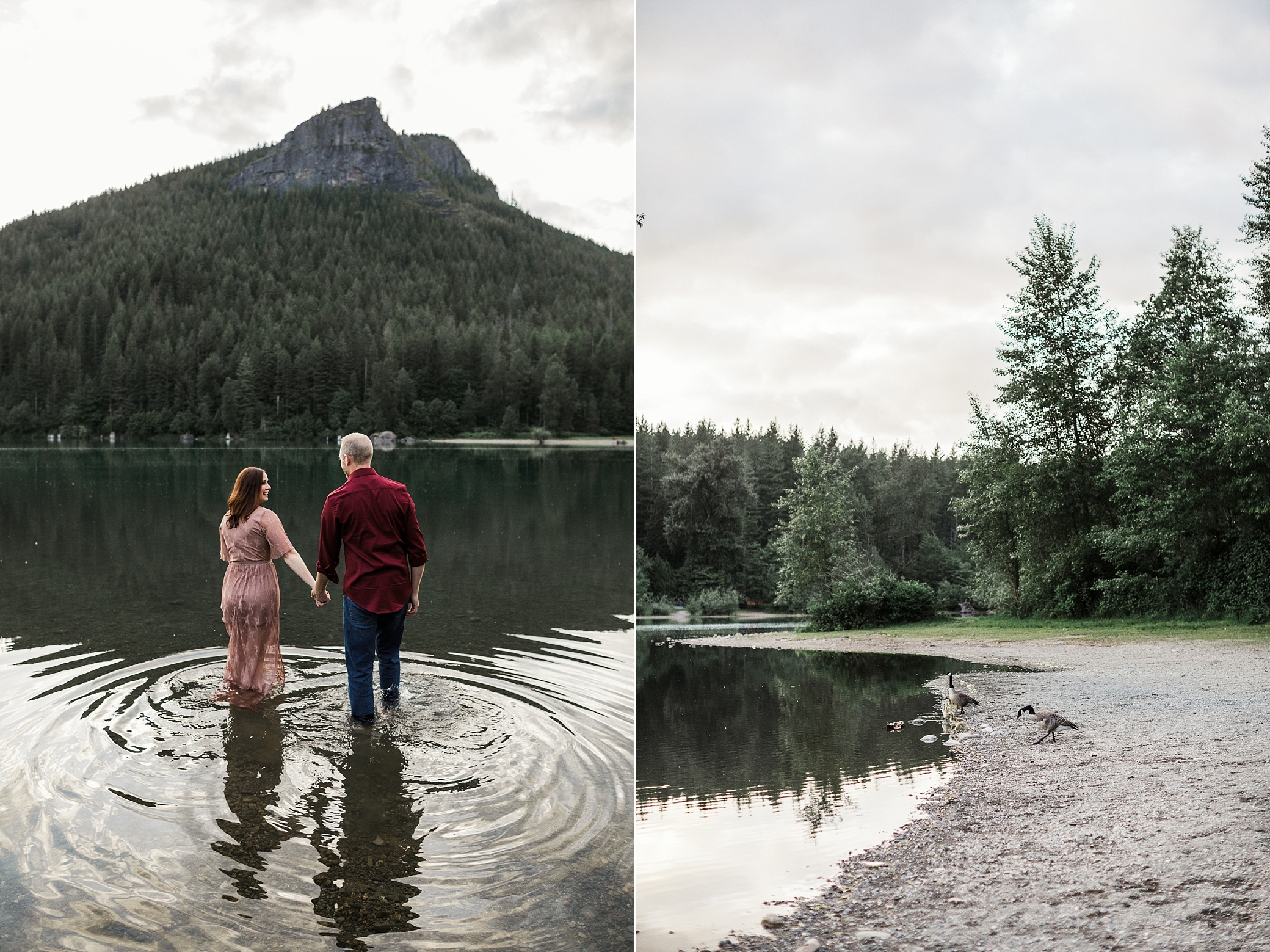 Rattlesnake Lake engagement session photographed by Tacoma Wedding Photographer, Megan Montalvo Photography