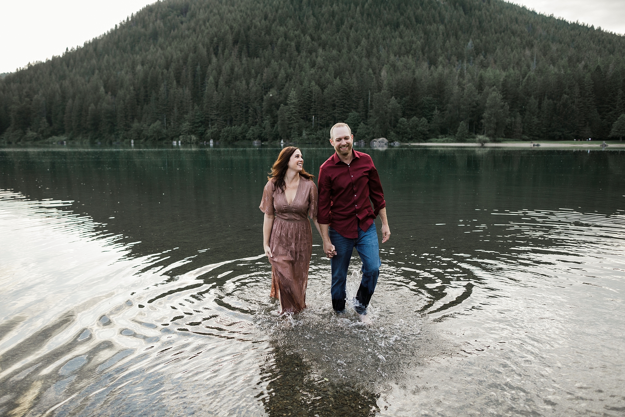 Rattlesnake Lake engagement session photographed by Seattle - Tacoma Wedding Photographer, Megan Montalvo Photography