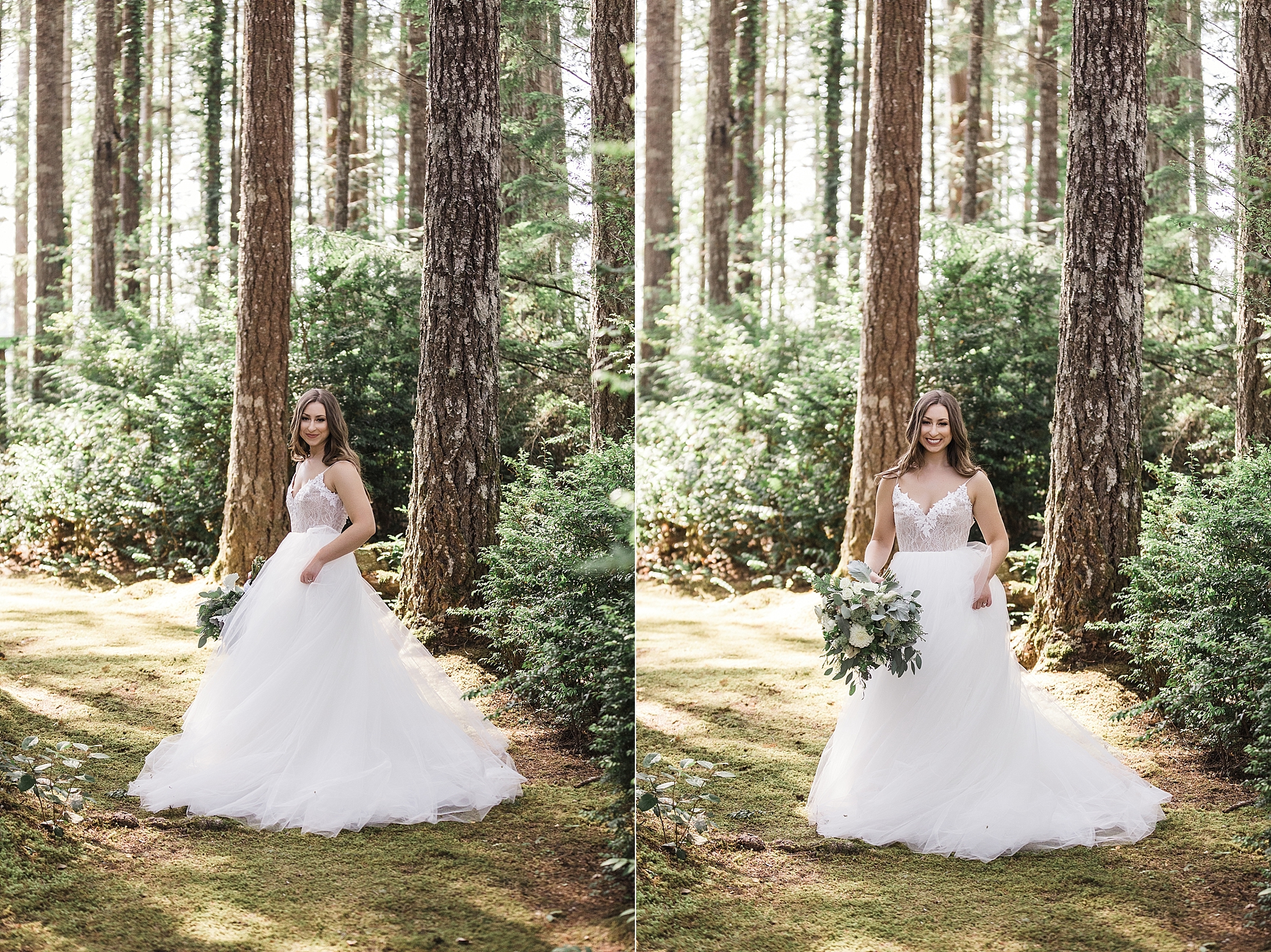 Bridal portraits photographed by Seattle Wedding Photographer, Megan Montalvo Photography