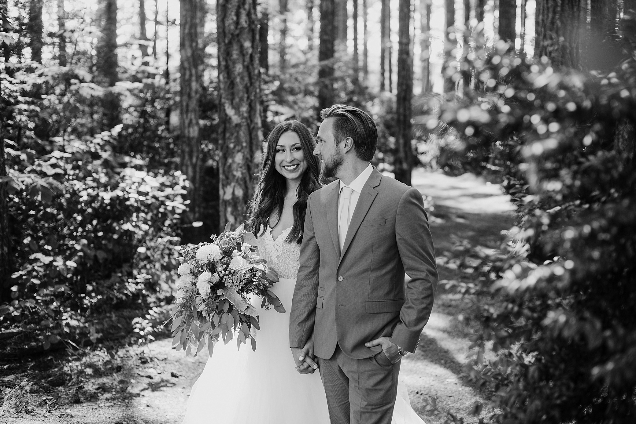 Bride and groom Seattle wedding portraits | Megan Montalvo Photography