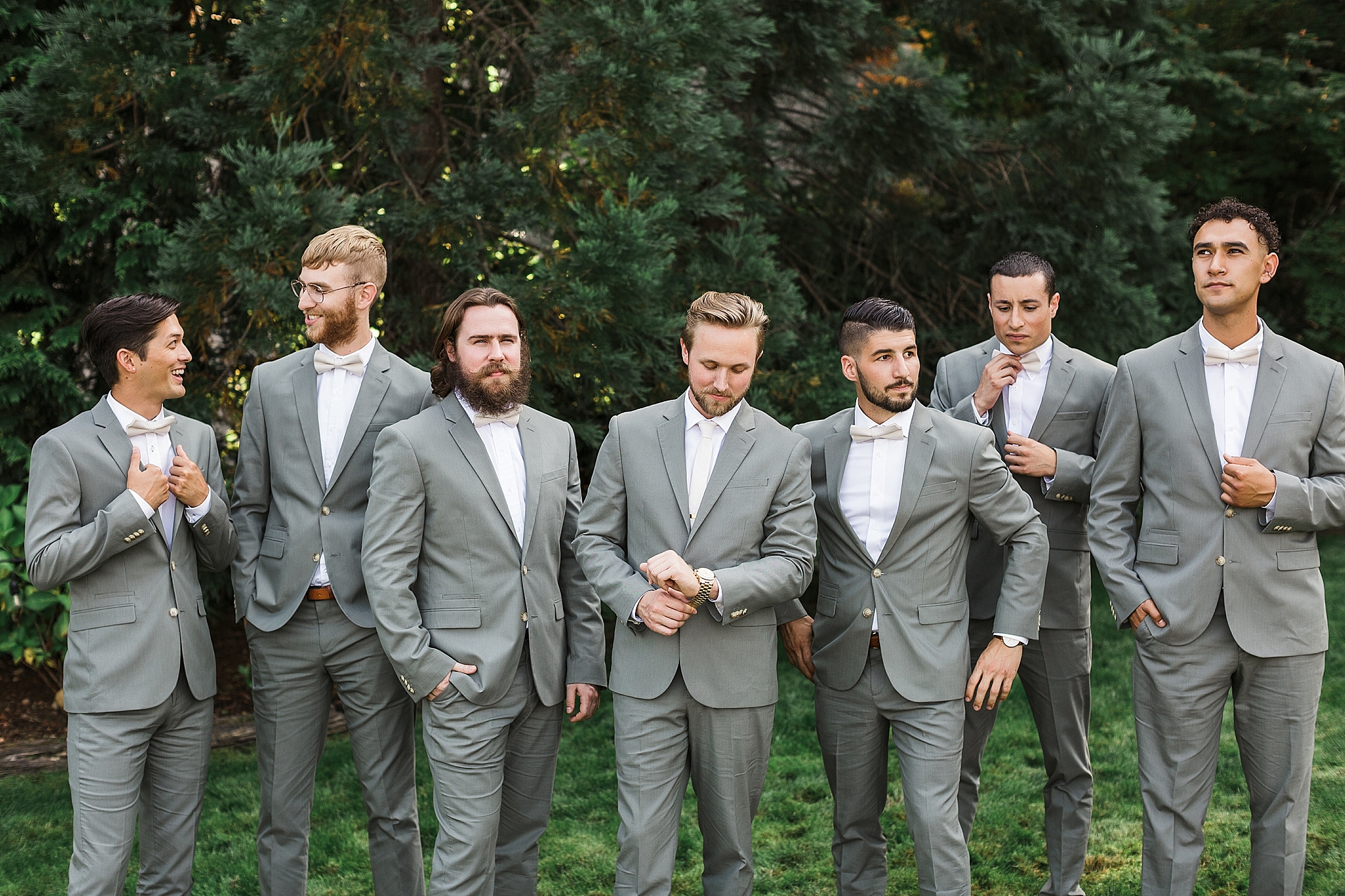 Bridal party photographed by Seattle Intimate Wedding Photographer, Megan Montalvo Photography