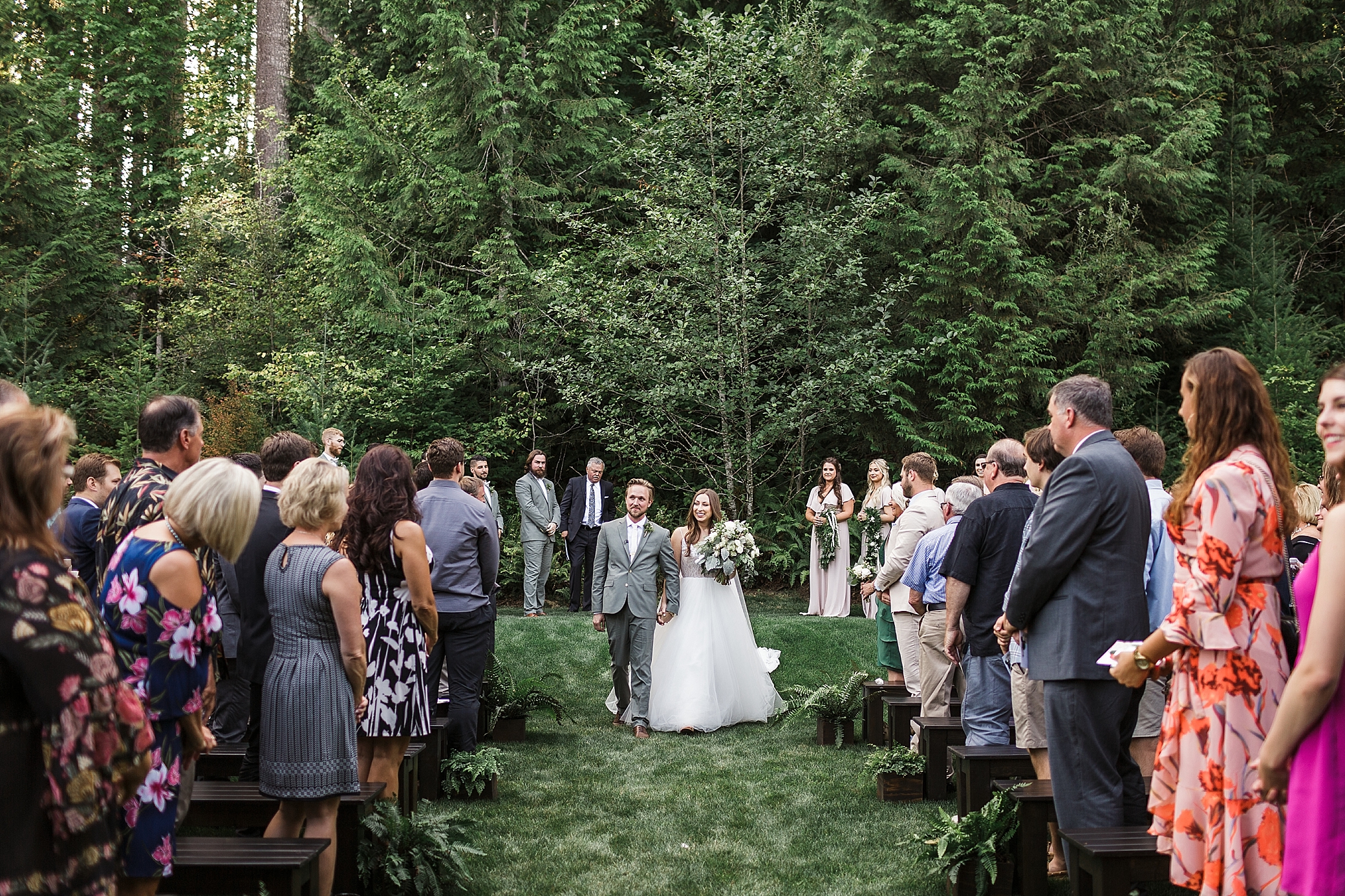 Lost Lake Backyard Wedding Ceremony | Megan Montalvo Photography