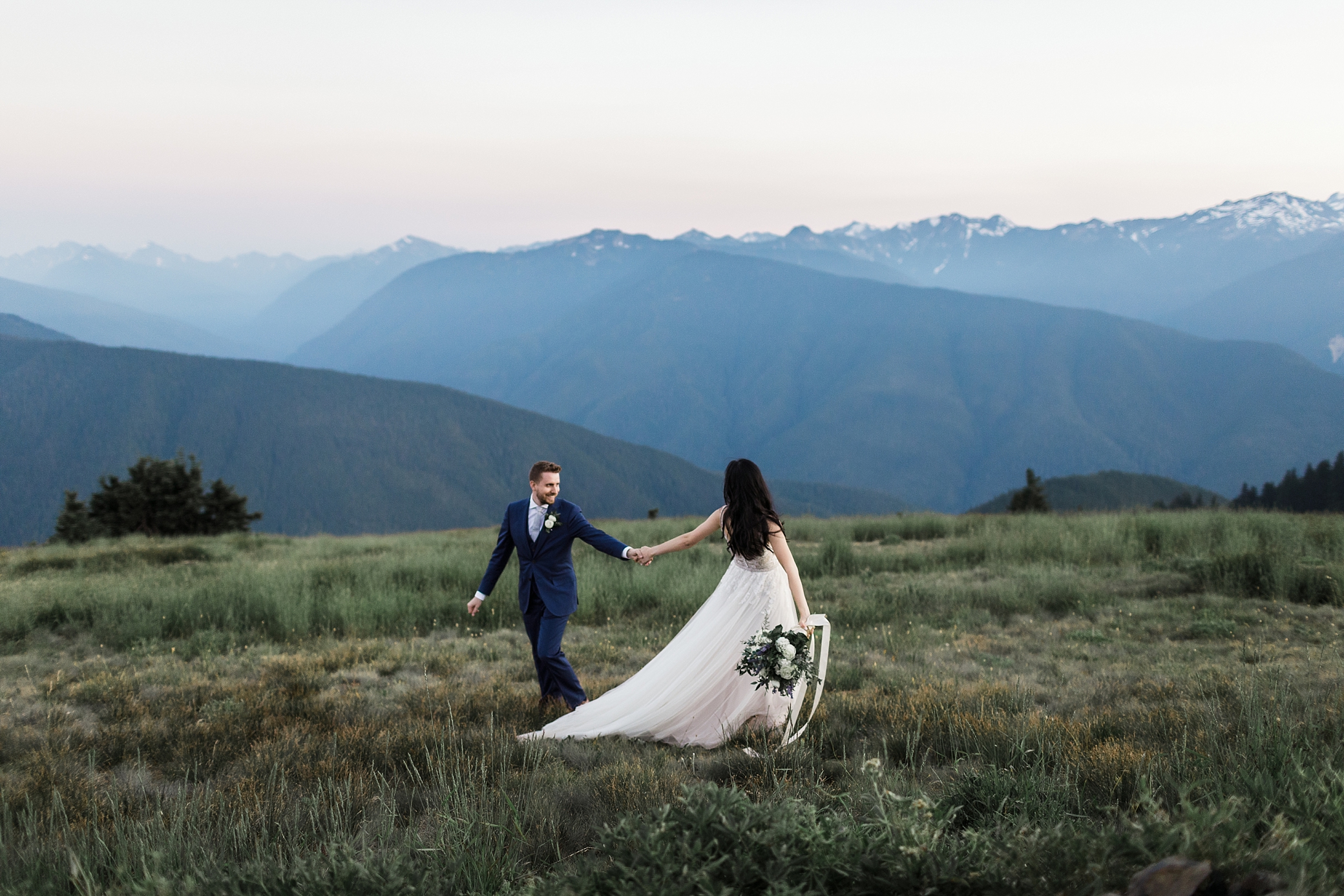Olympic National Park adventure elopement photographed by PNW Elopement Photographer, Megan Montalvo Photography 