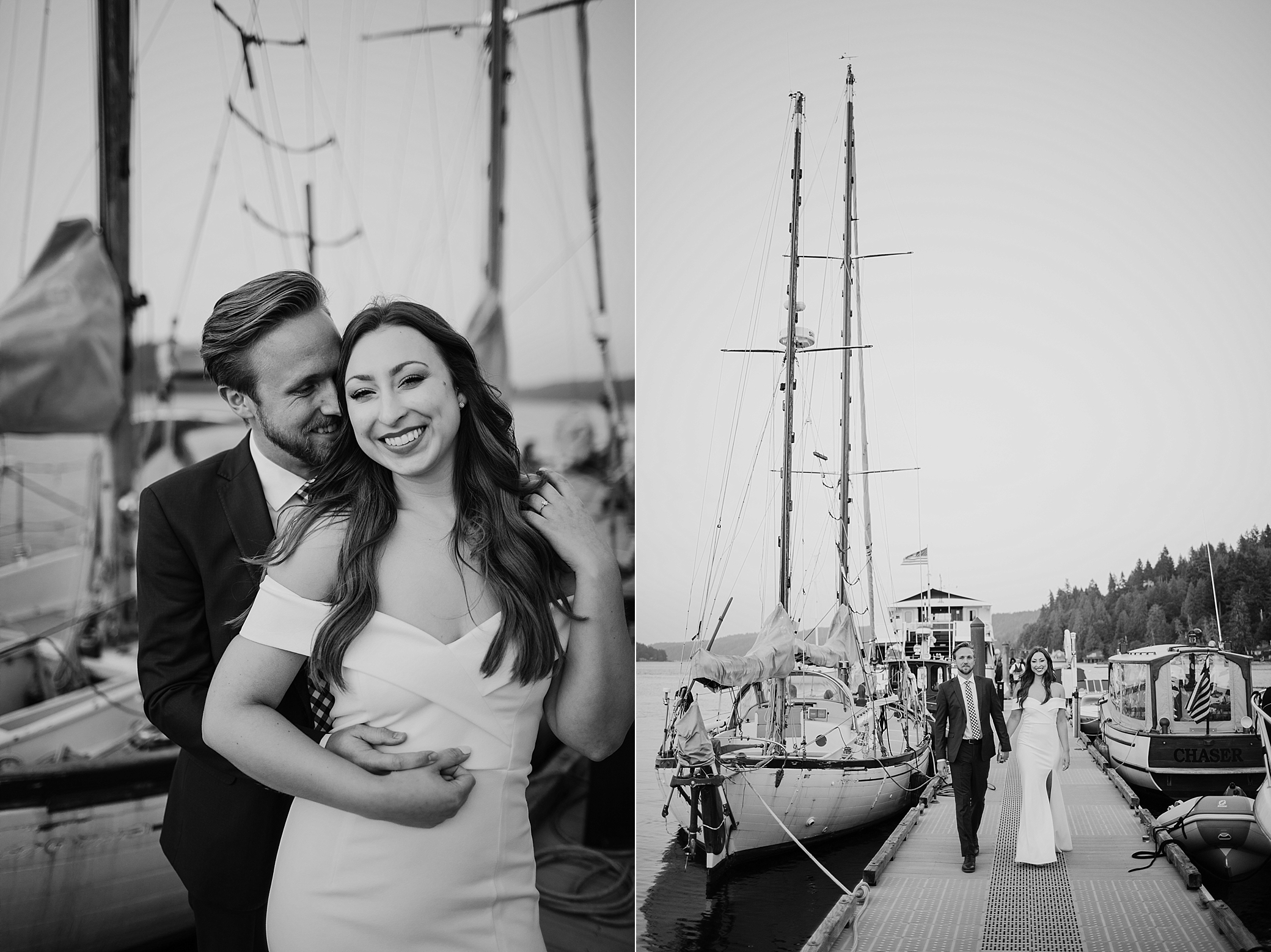 Bride and Groom Portraits at the Alderbrook Resort and Spa | Megan Montalvo Photography