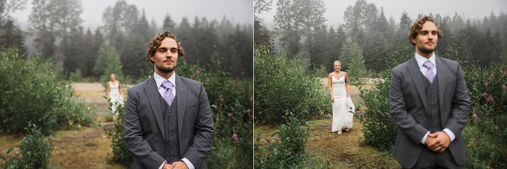 First Look at Gold Creek Pond in Snoqualmie Pass. Photographed by Seattle Elopement Photographer, Megan Montalvo Photography. 