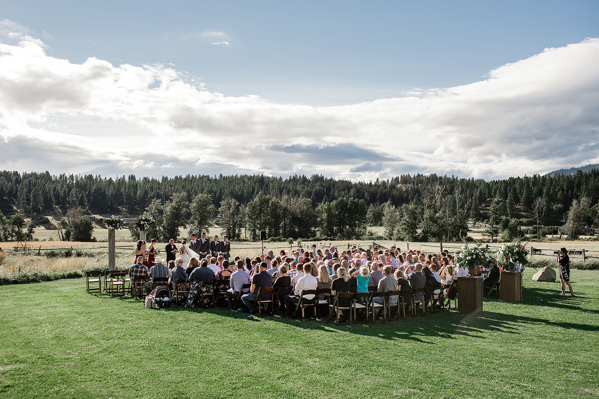 The Cattle Barn Wedding Venue Ceremony | Megan Montalvo Photography