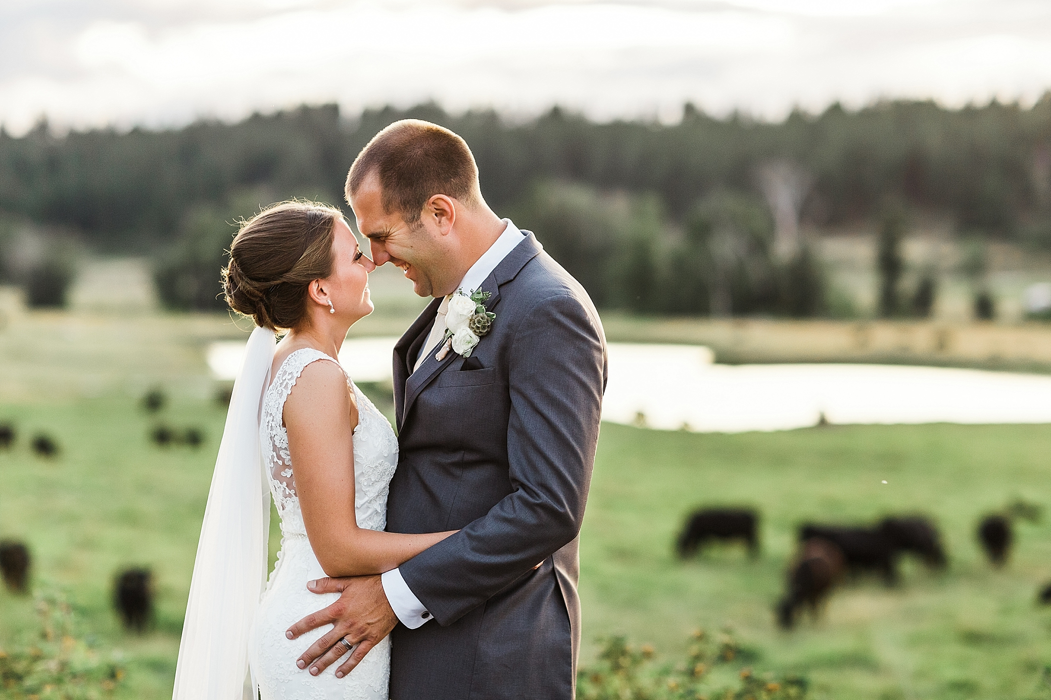 Bride and Groom Wedding Portraits at The Cattle Barn | Megan Montalvo Photography