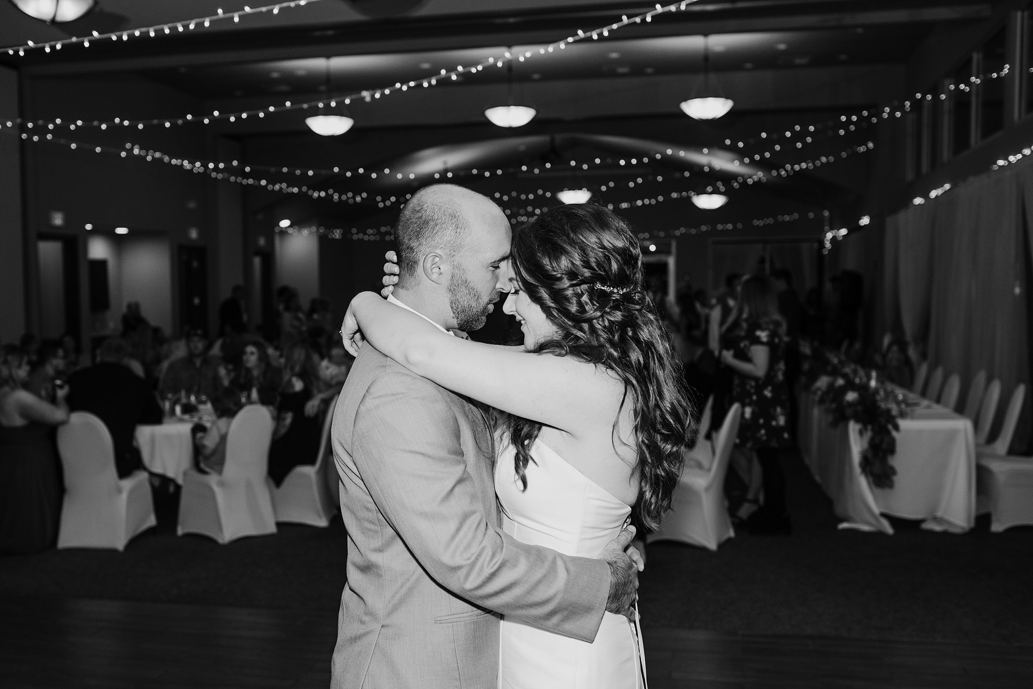 Bride and Groom first dance at Eaglemont Golf Course Wedding | Megan Montalvo Photography
