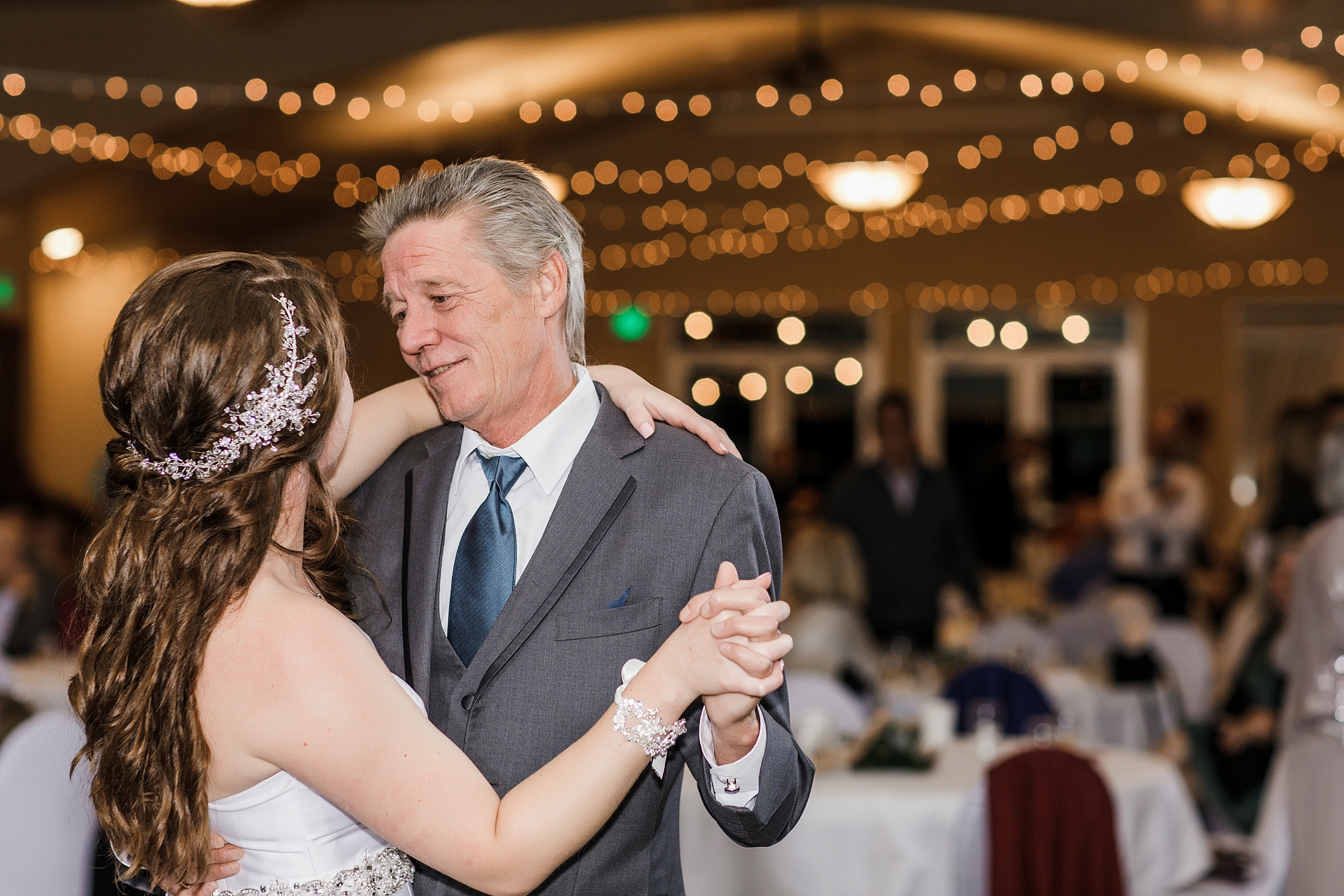 Daddy-daughter dance at Eaglemont Golf Course Wedding | Megan Montalvo Photography