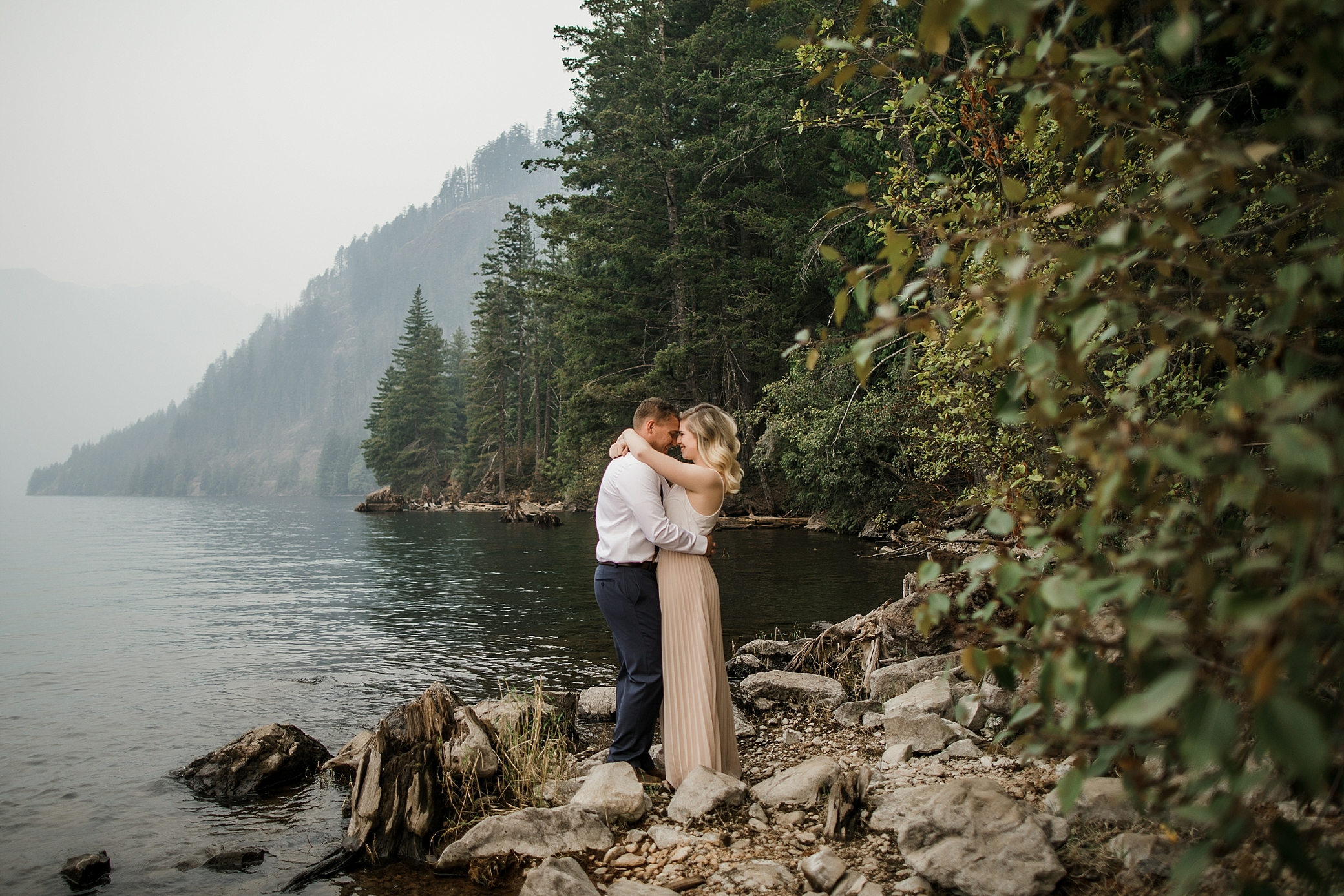Lake Cushman Elopement with Olympia Intimate Wedding Photographer | Megan Montalvo Photography