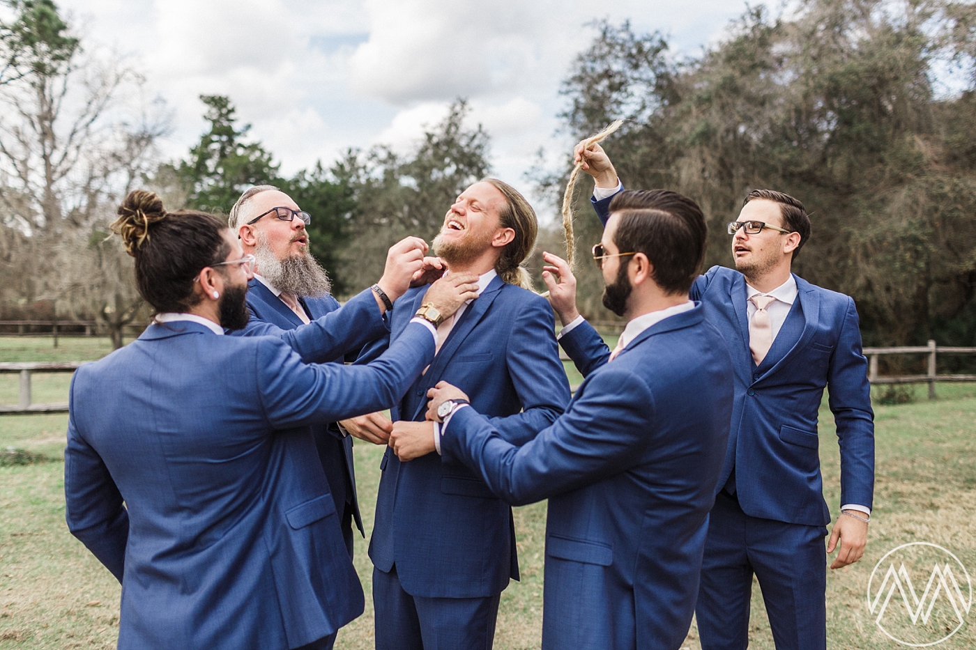 Groom and groomsmen photos | Doe Lake Campground Wedding | Photographed by Orlando Wedding Photographer, Megan Montalvo Photography. 