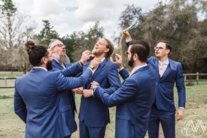 Groom Portraits by Orlando Wedding Photographer, Megan Montalvo Photography, at Doe Lake Campground in the Ocala National Forest.