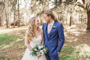 Bride and Groom Wedding Portraits at Doe Lake Campground Wedding. Photographed by Orlando Wedding Photographer, Megan Montalvo Photography.