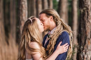 Bride and groom portraits | Ocala National Forest | Megan Montalvo Photography