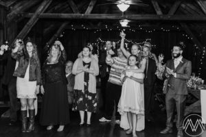 Wedding toasts at Doe Lake Campground Wedding | Megan Montalvo Photography