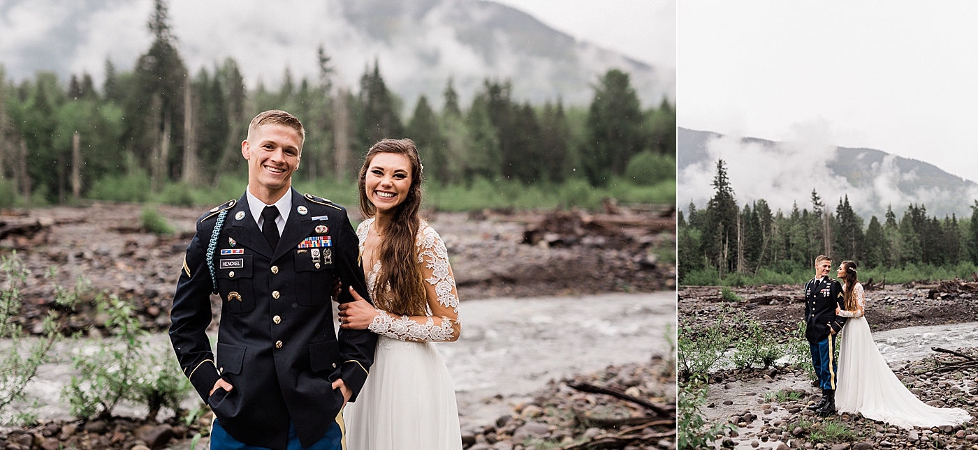 Mountain Elopement | Bride and Groom Portraits | Megan Montalvo Photography