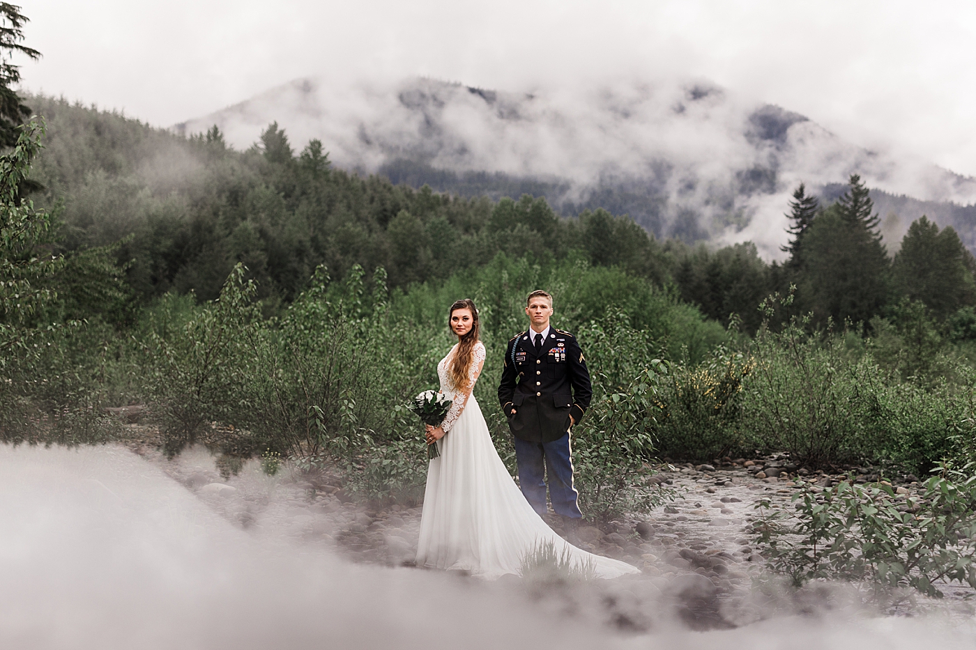 PNW Adventure Elopement photographed by Seattle Elopement Photographer, Megan Montalvo Photography. 