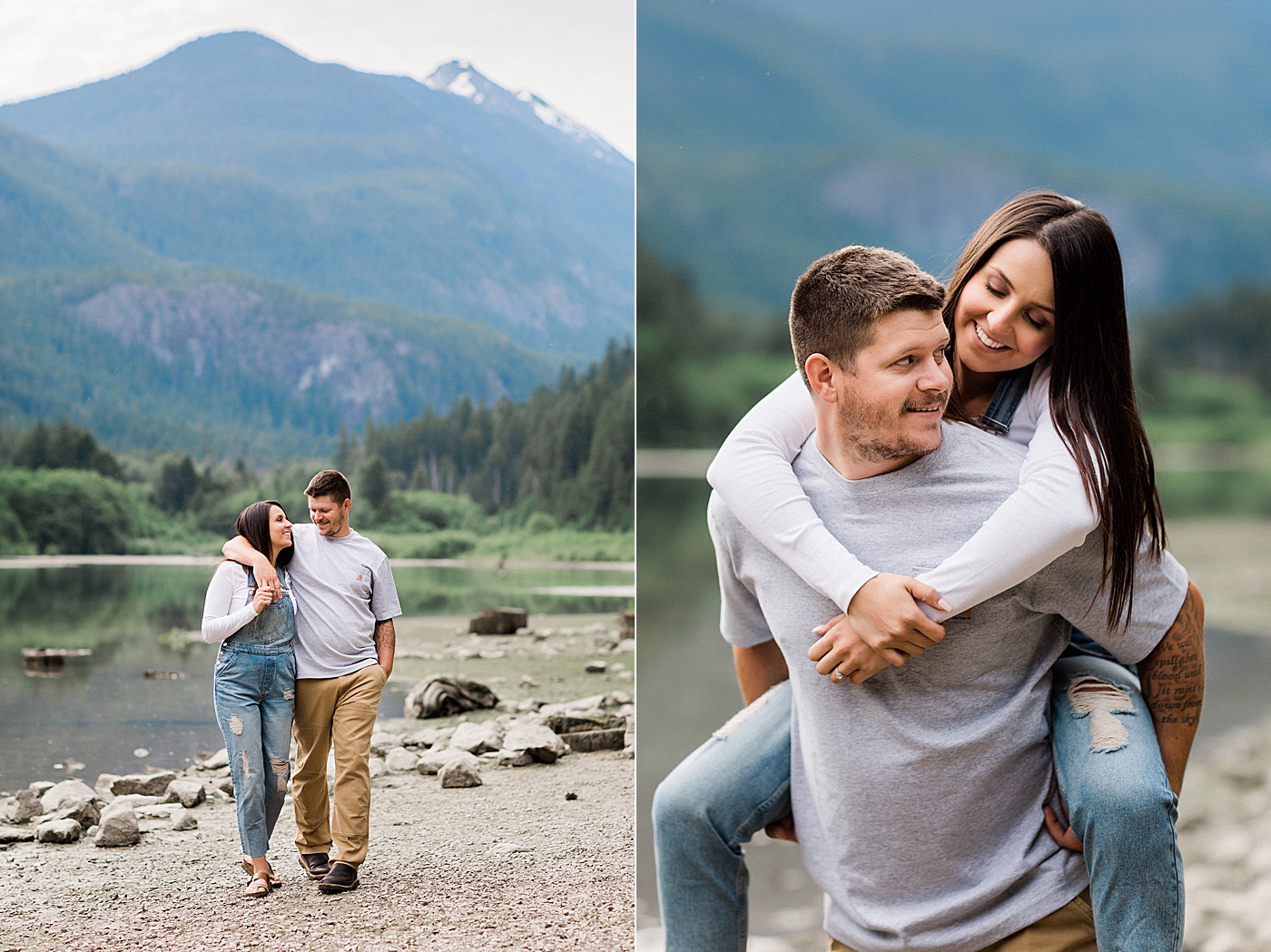 Hiking adventure engagement session | Seattle Engagement and Wedding Photographer | Megan Montalvo Photography