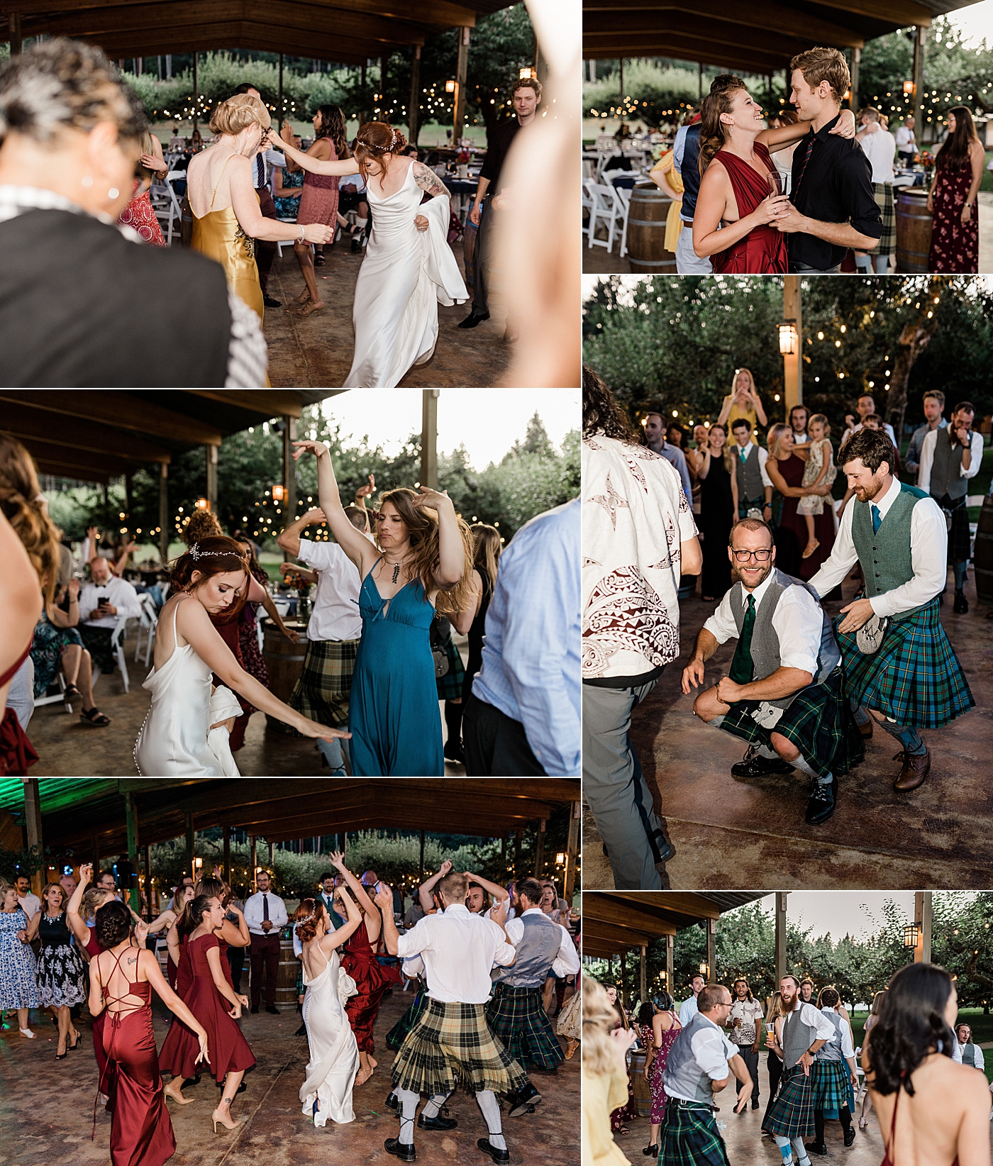 Wedding reception dancing at The Orchard at Sunshine Hill. Photographed by Washington Wedding Photographer, Megan Montalvo Photography. 