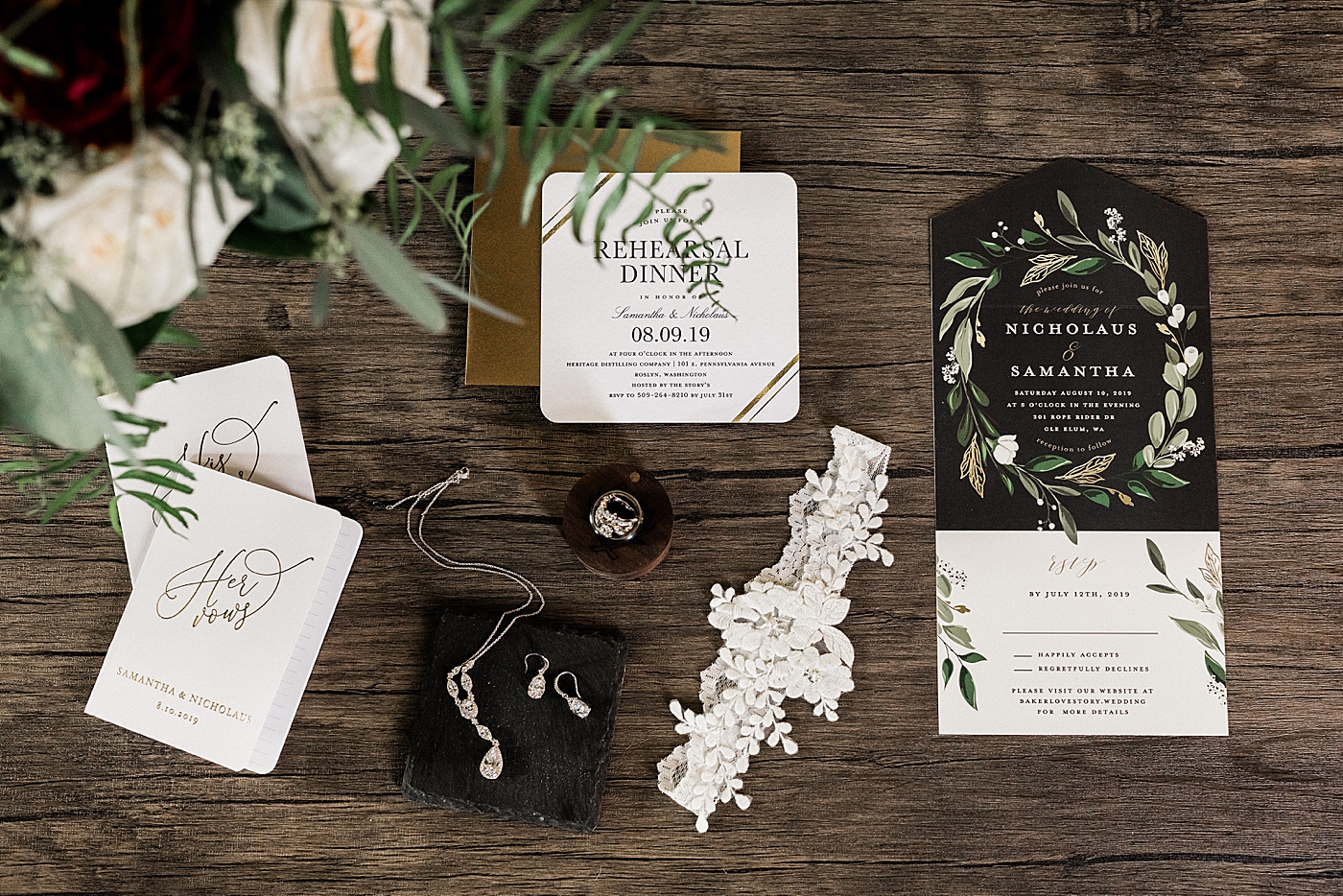 Invitation suite and bridal details | Megan Montalvo Photography