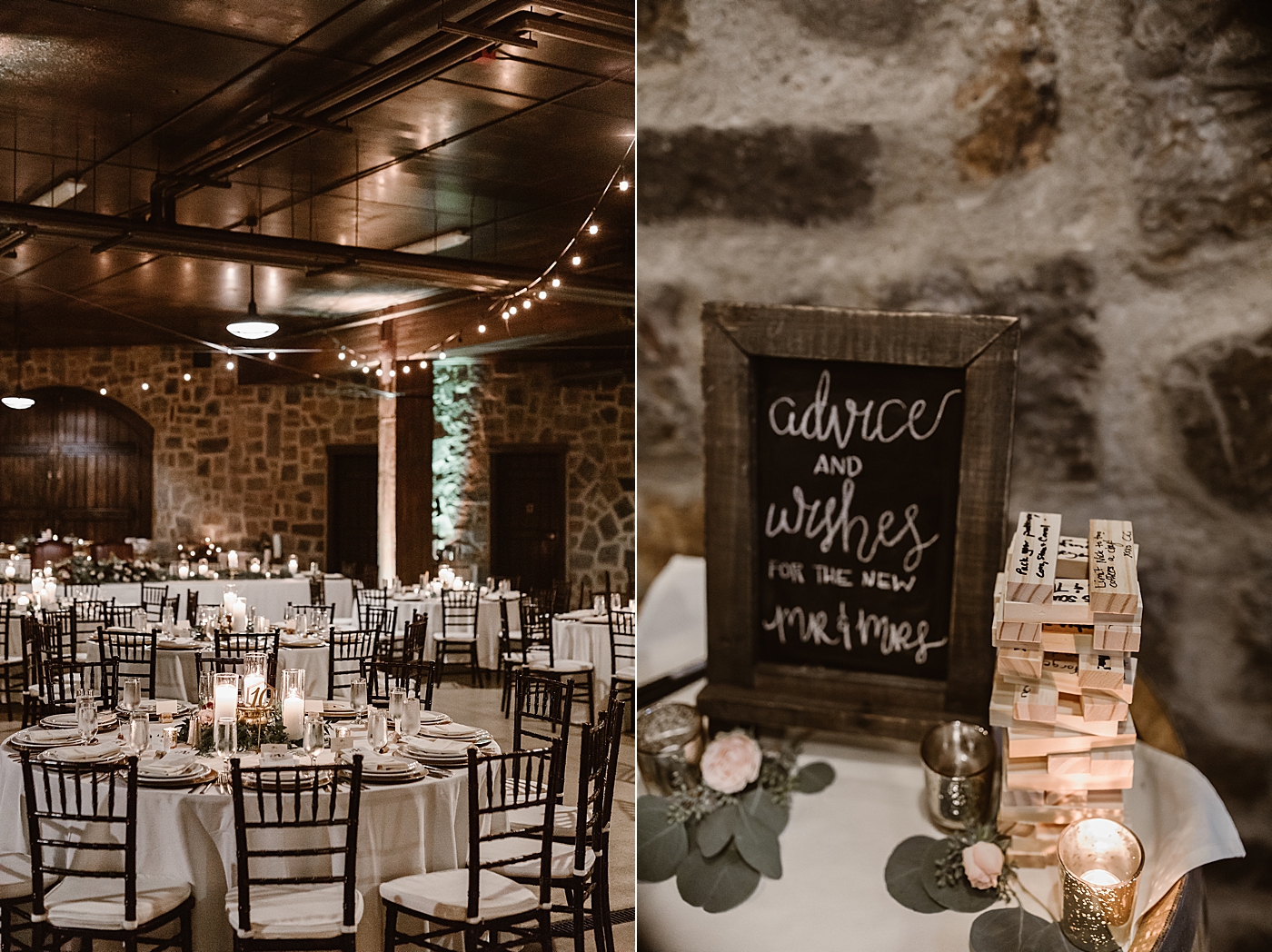 Wedding reception at Swiftwater Cellars. Photographed by Megan Montalvo Photography. 
