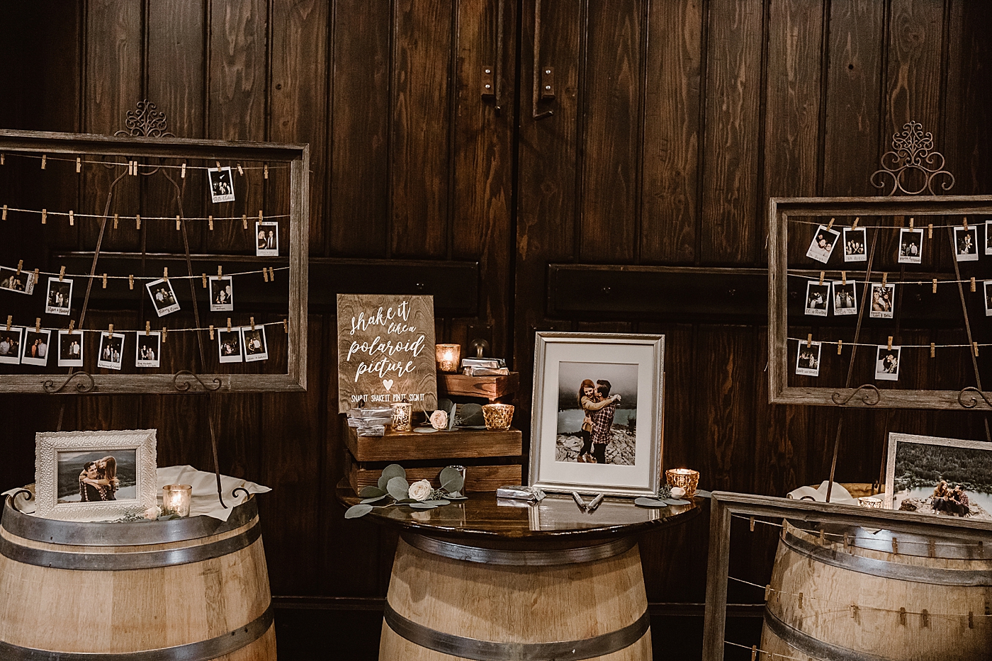 Wedding reception at Swiftwater Cellars. Photographed by Megan Montalvo Photography. 